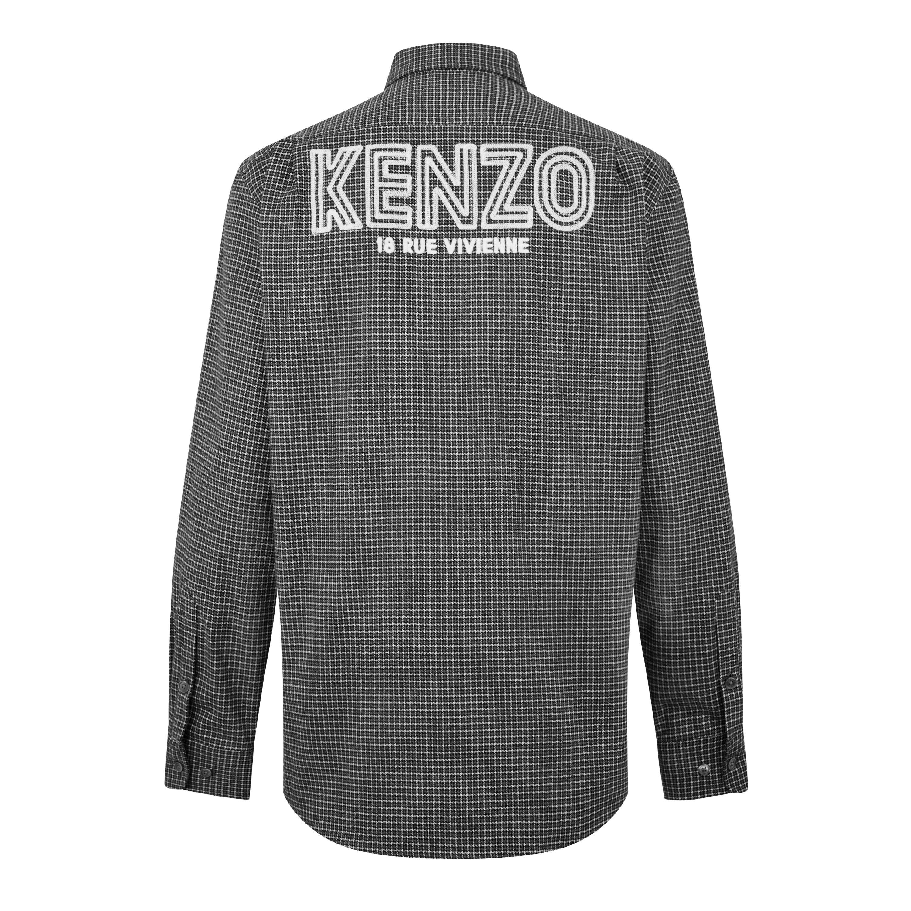 Stone Grey - Kenzo - 70s Check Shirt - 2