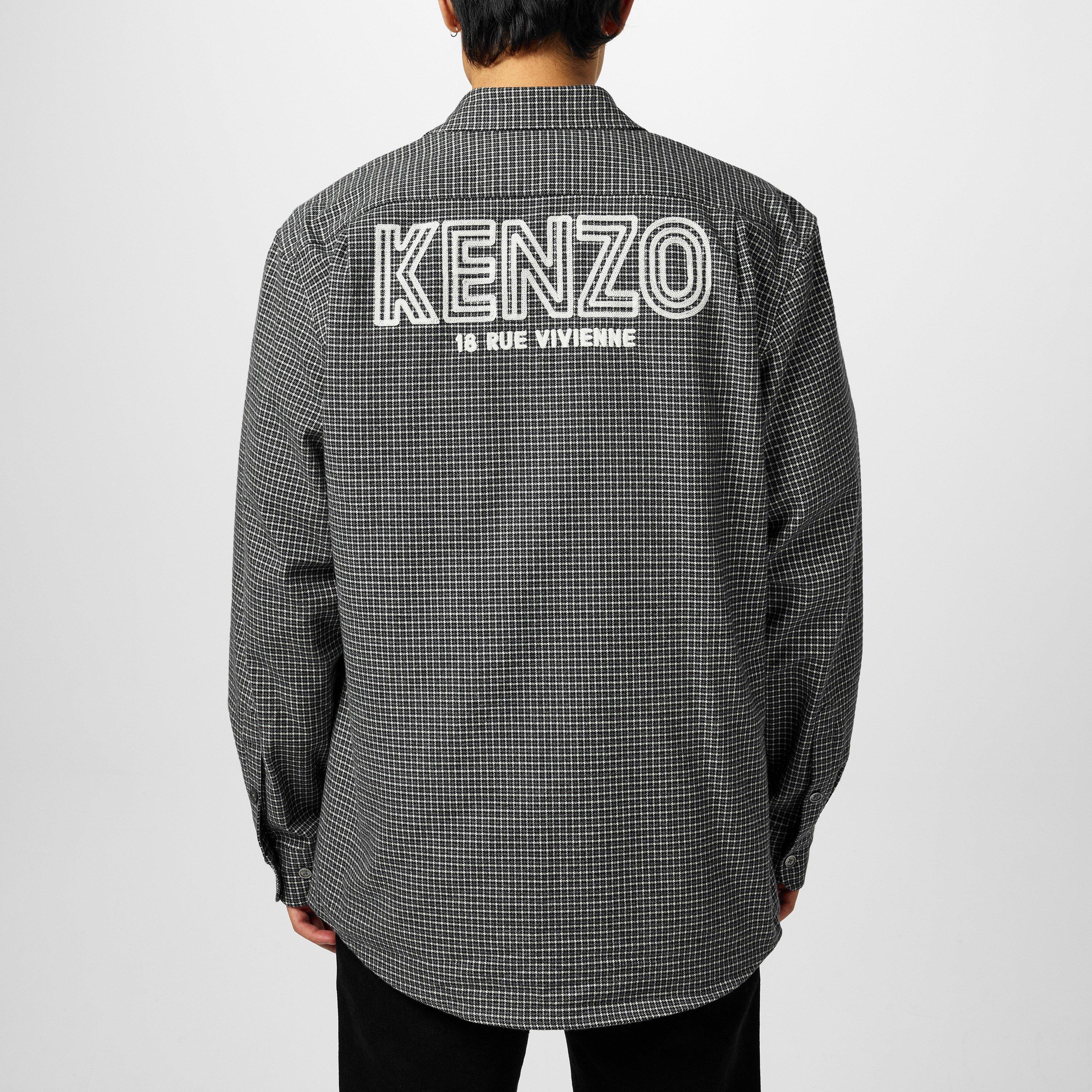 Stone Grey - Kenzo - 70s Check Shirt - 4