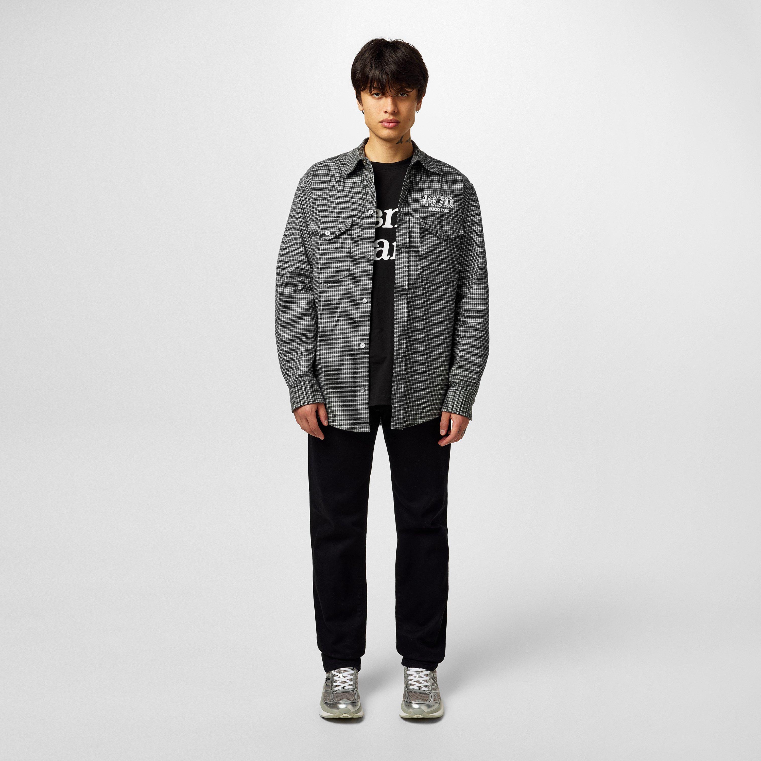 Stone Grey - Kenzo - 70s Check Shirt - 6