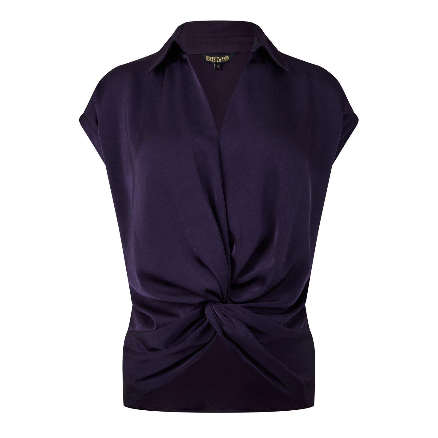 Plum perfect - Biba - Twist Hem Top - 2