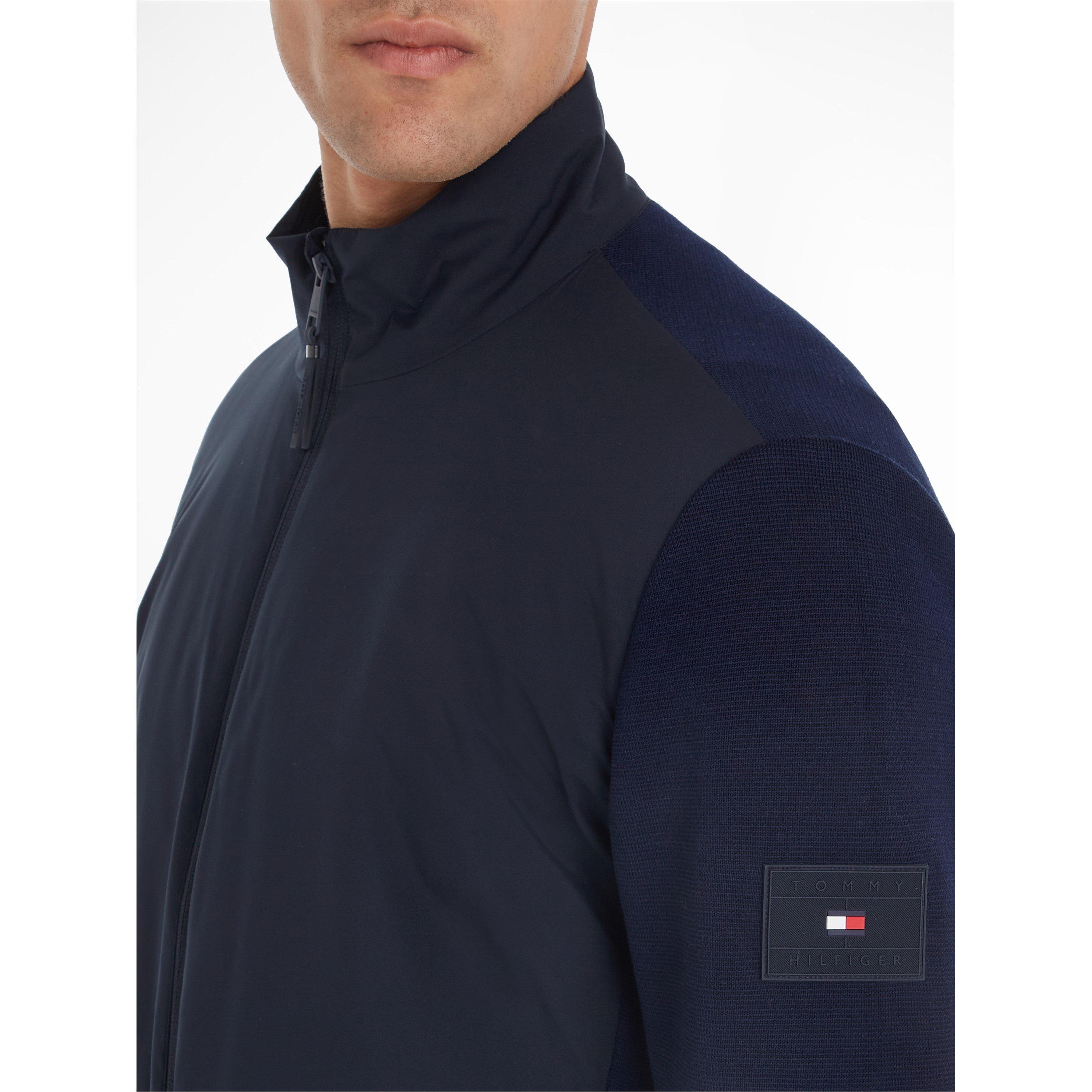 Desert Sky - Tommy Hilfiger - Men's Mixed Media Full-Zip Fleece - 4