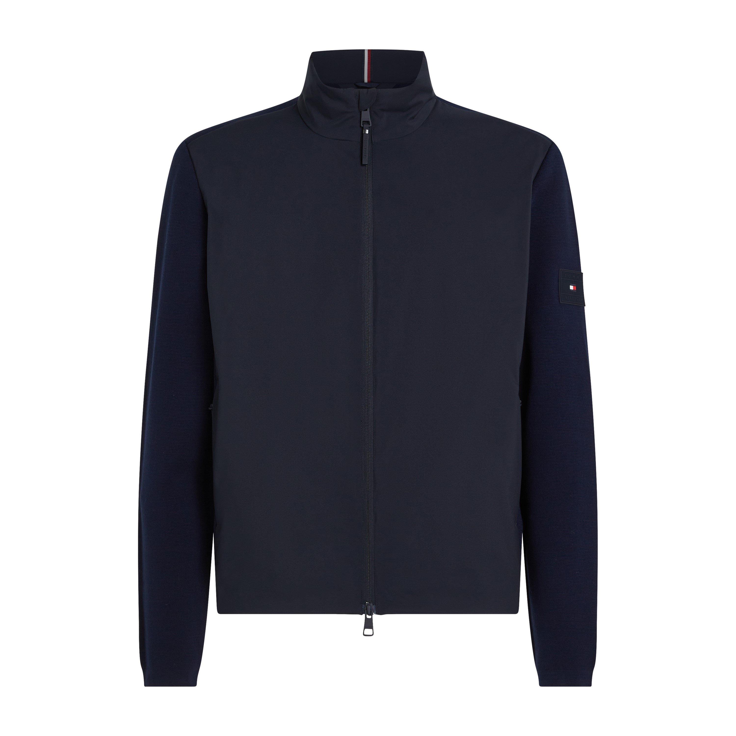 Desert Sky - Tommy Hilfiger - Men's Mixed Media Full-Zip Fleece - 5