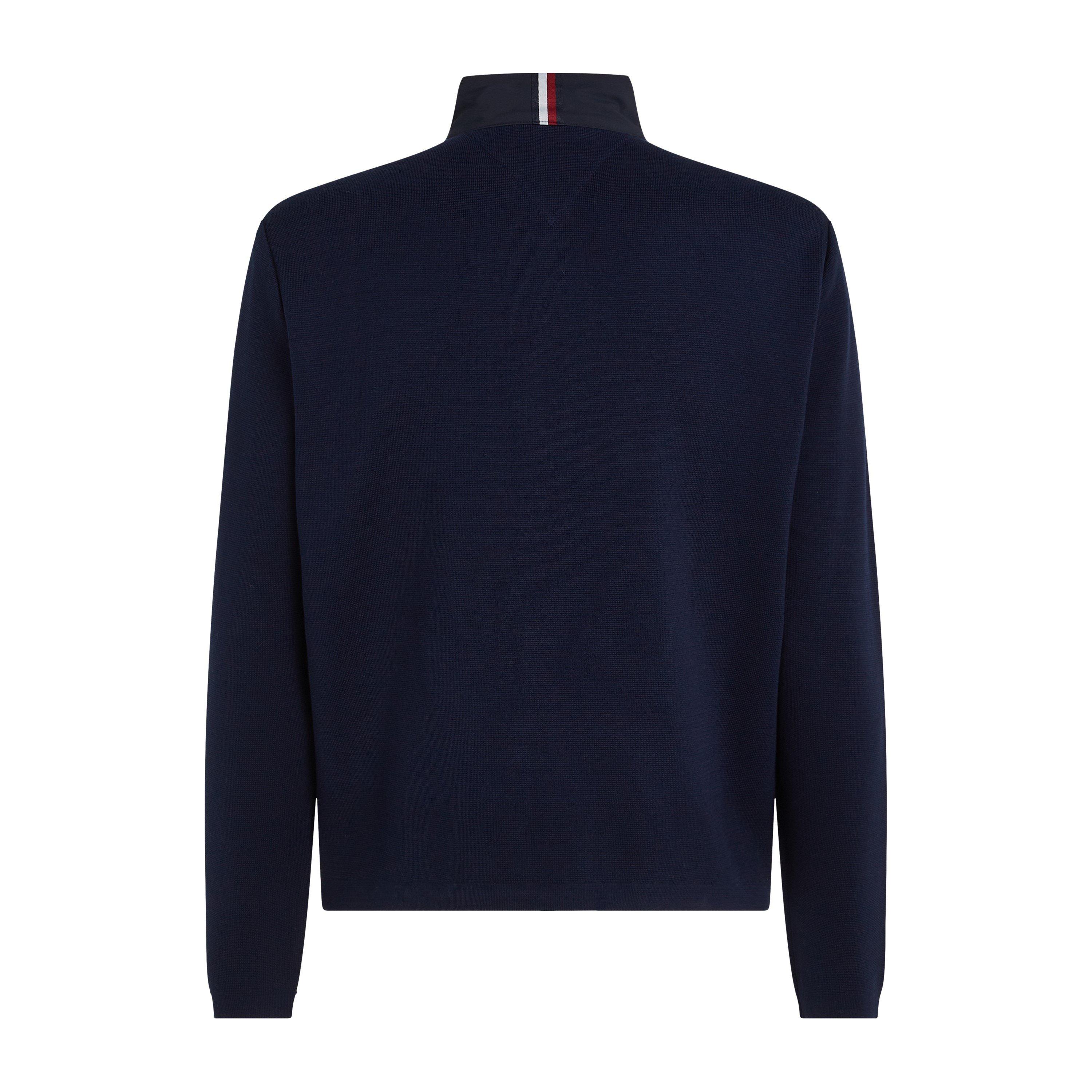 Desert Sky - Tommy Hilfiger - Men's Mixed Media Full-Zip Fleece - 6