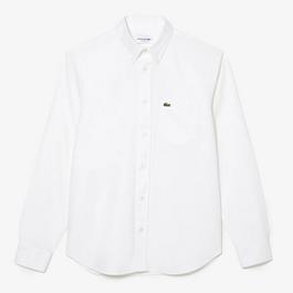 Lacoste Mens Long Sleeved Oxford Cotton Shirt