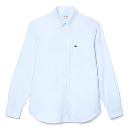 Lacoste Mens Long Sleeved Oxford Cotton Shirt