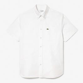 Lacoste Mens Regular Fit Short Sleeved Oxford Shirt