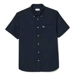 Lacoste Mens Regular Fit Short Sleeved Oxford Shirt