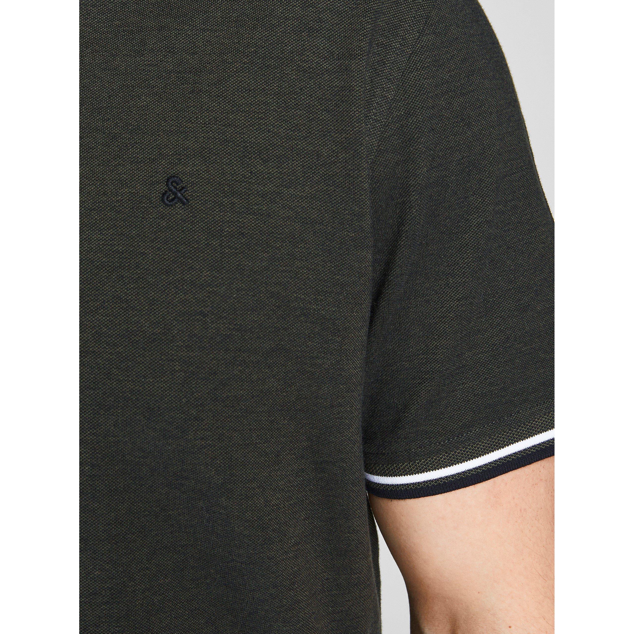 Waldnacht - Jack and Jones - Paulos Tipped Pique Short Sleeve Polo Shirt Mens Plus Size - 5