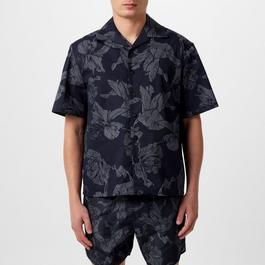 Neil Barrett Boxy Floral Bowling Shirt