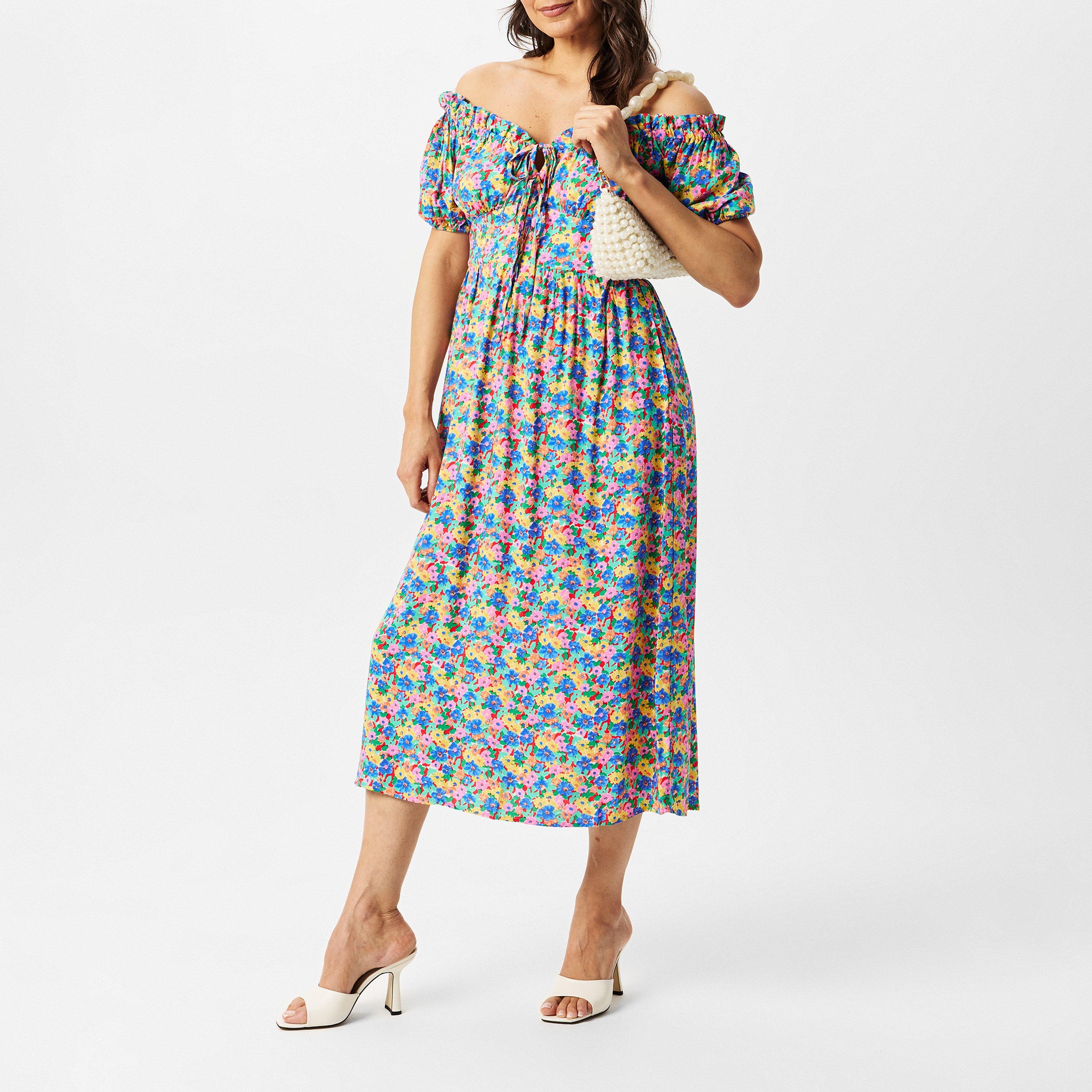 Leona Floral - Nobodys Child - Nobodys Child Geneve Midi Dress - 6
