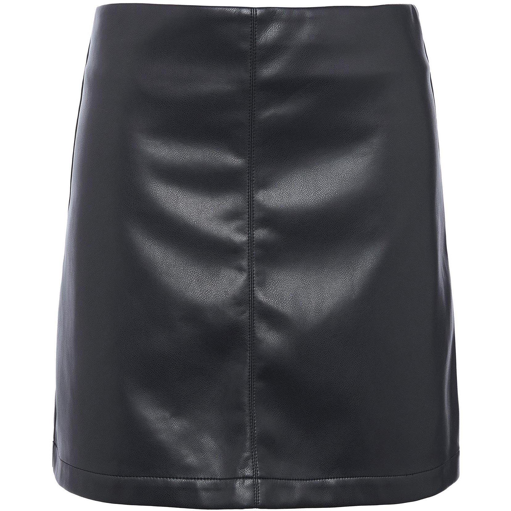 Black - Barbour International - Peyton Faux-Leather Mini Skirt - 5
