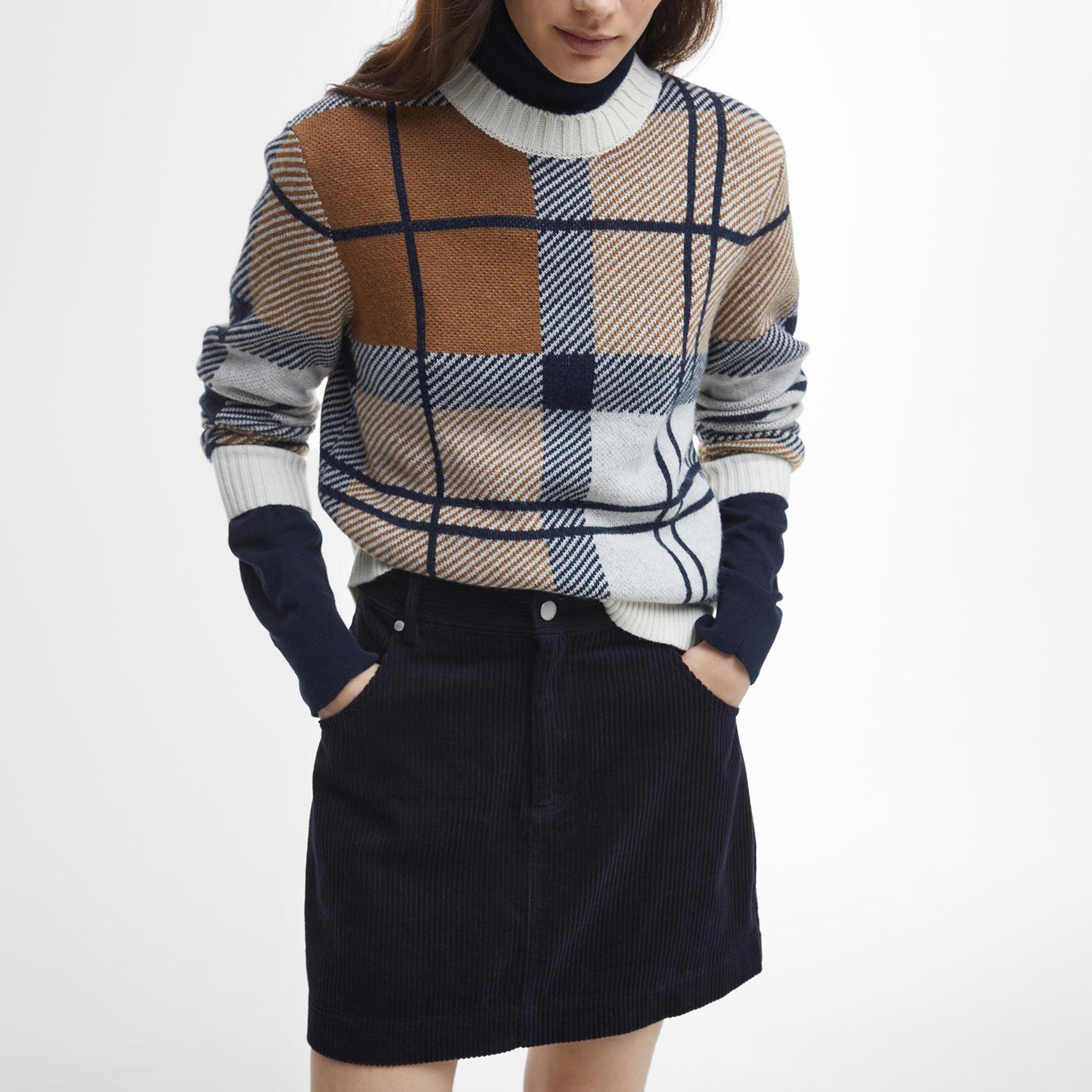 Navy - Barbour - Tessa Cord Mini Skirt - 4