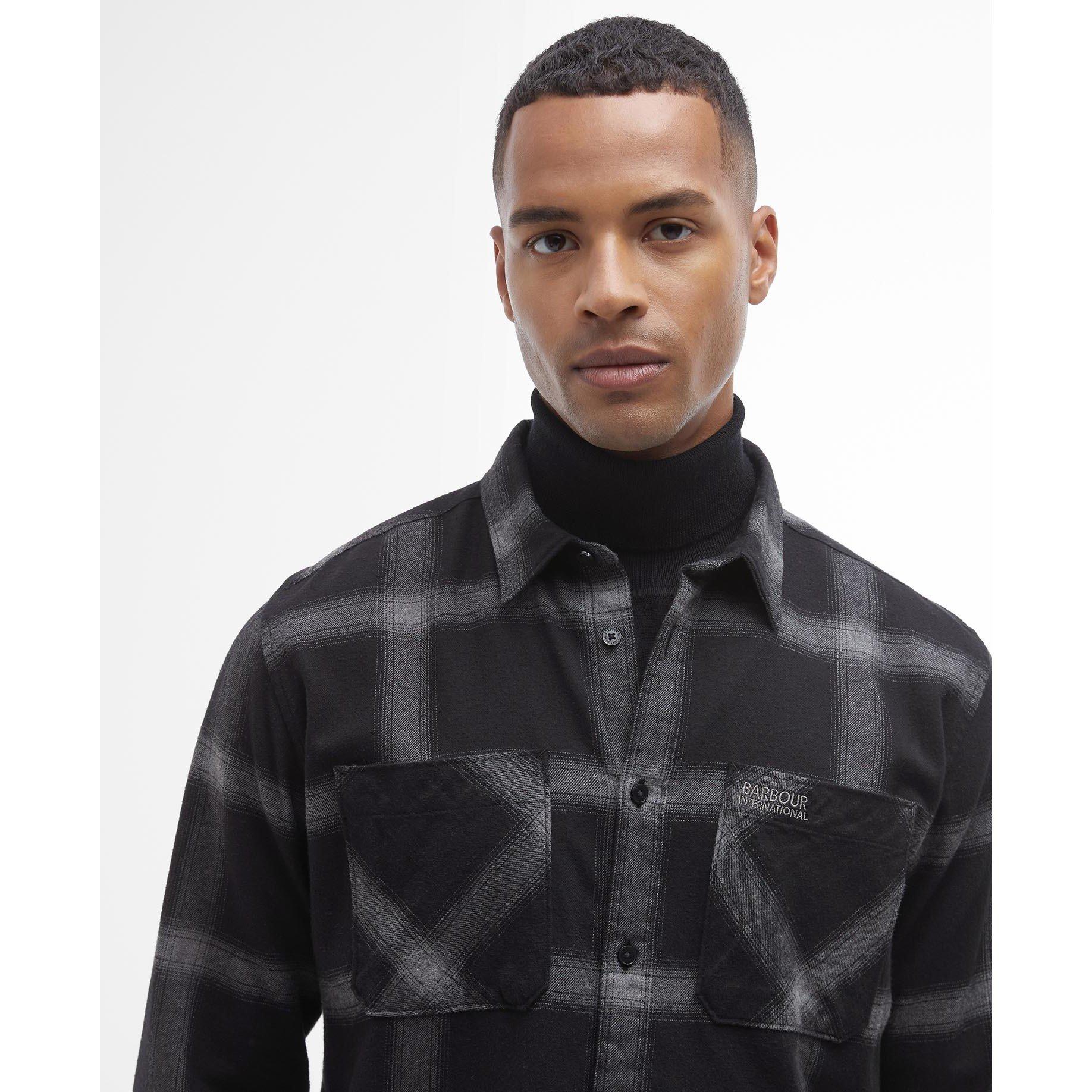 Black BK11 - Barbour International - Fenton Regular Long-Sleeved Oxford Shirt - 3