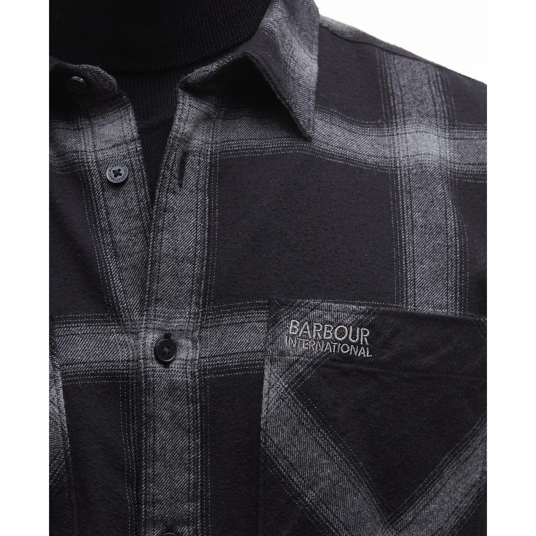 Black BK11 - Barbour International - Fenton Regular Long-Sleeved Oxford Shirt - 4