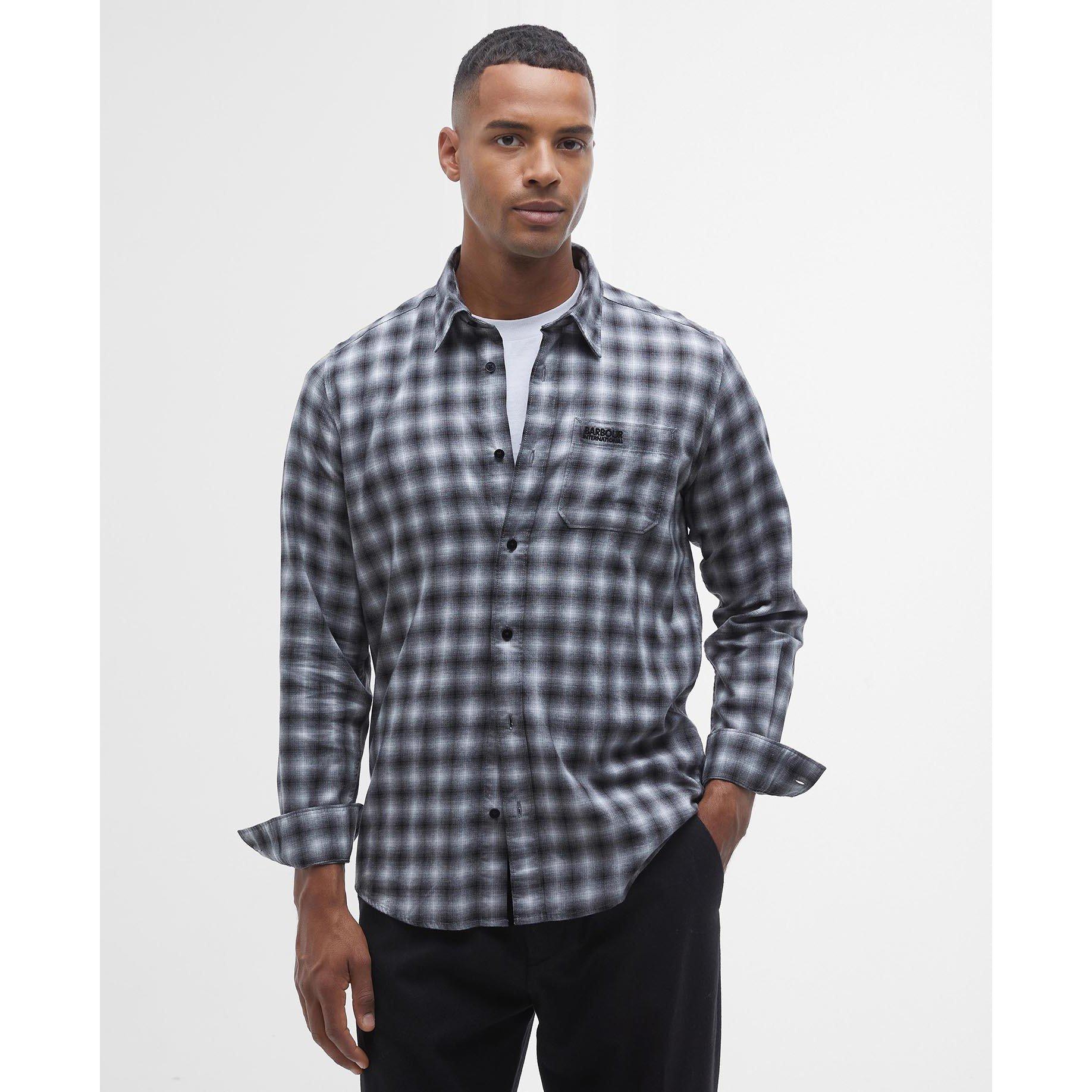 Black BK11 - Barbour International - Richer Regular Long-Sleeved Shirt - 1