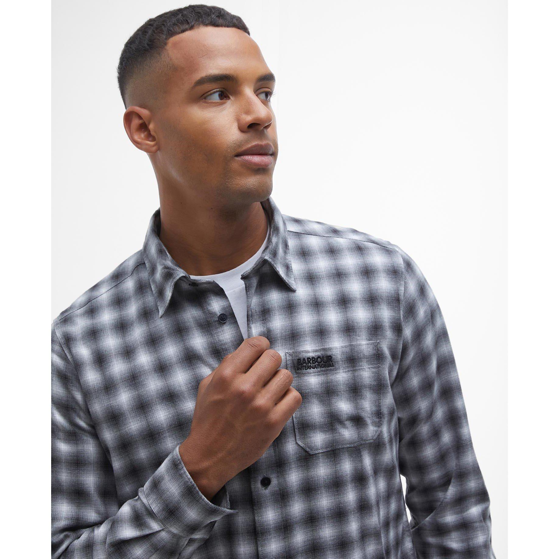 Black BK11 - Barbour International - Richer Regular Long-Sleeved Shirt - 3