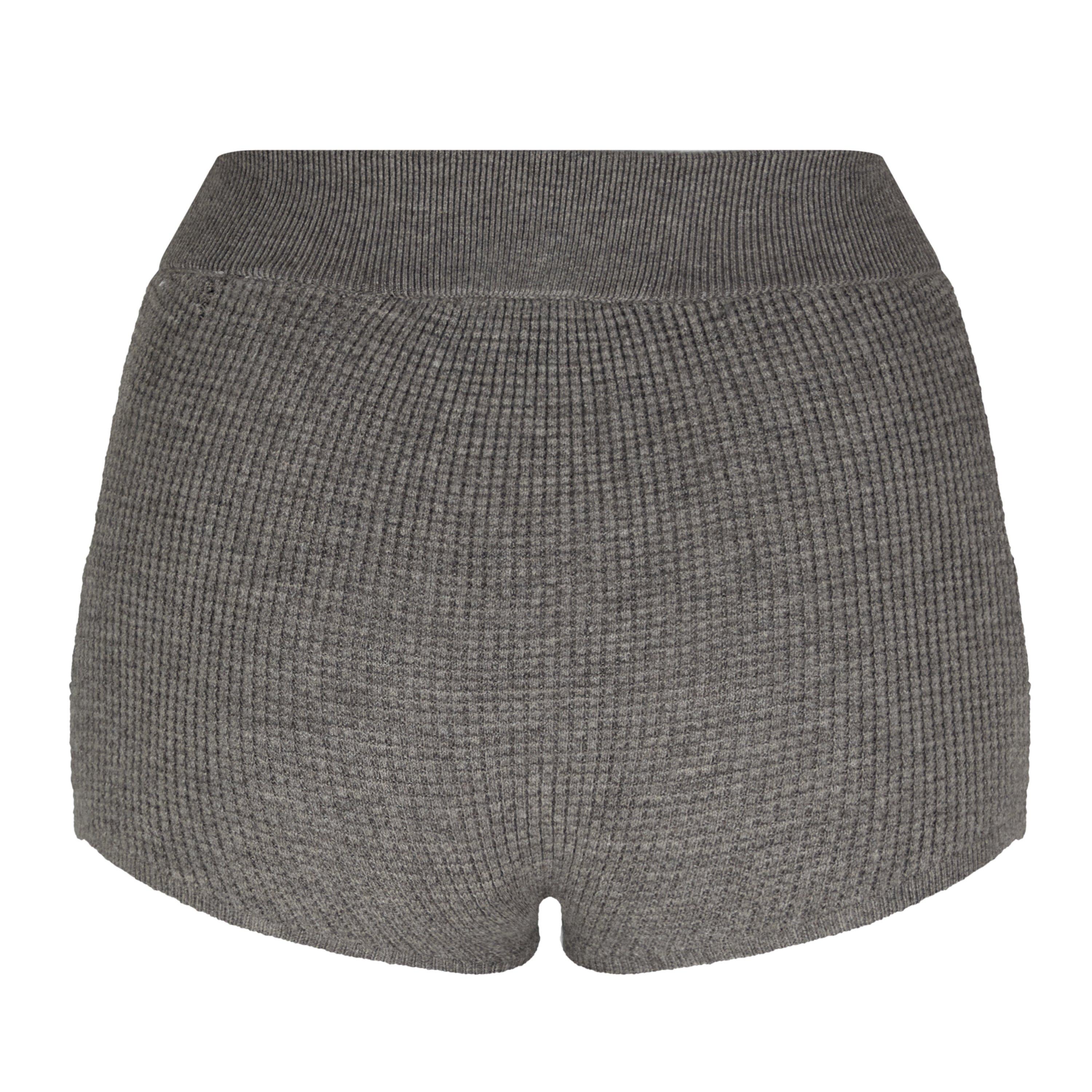 Heather Gray - Fear Of God Essentials - Women's Waffle Fleece Jogger Shorts - 2