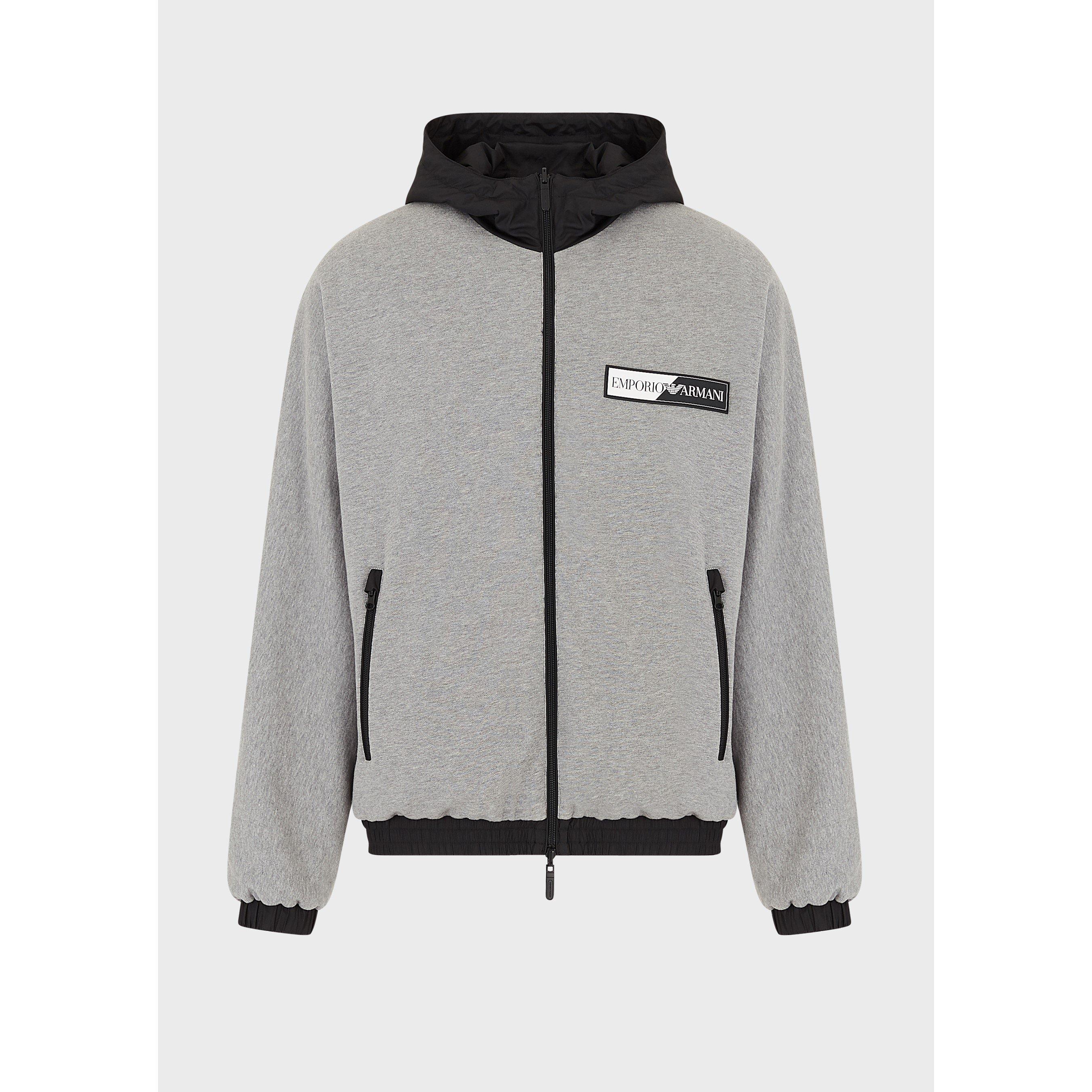Black/Grey - Emporio Armani - Men's Full-Zip Fleece - 6