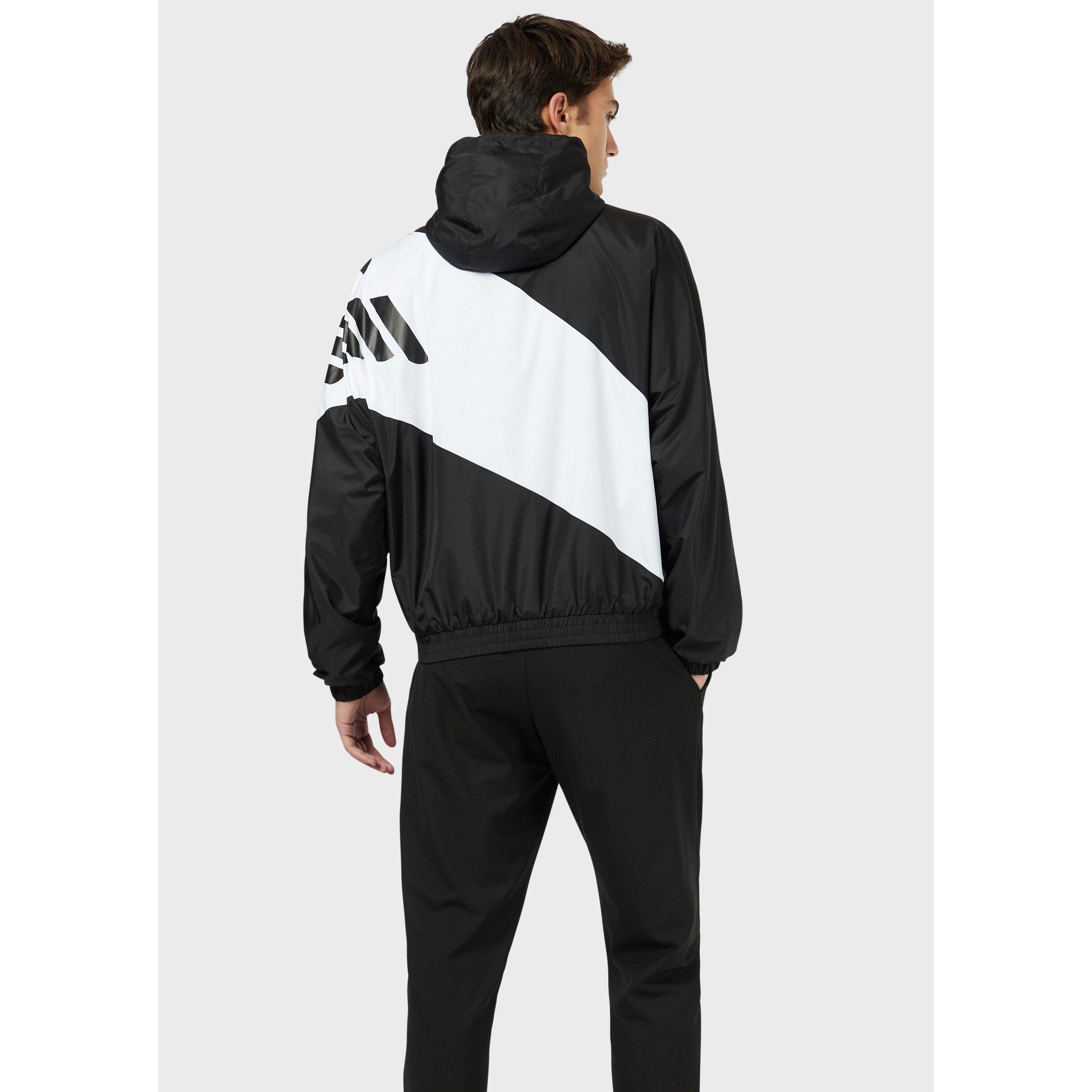 Black/Grey - Emporio Armani - Men's Full-Zip Fleece - 3