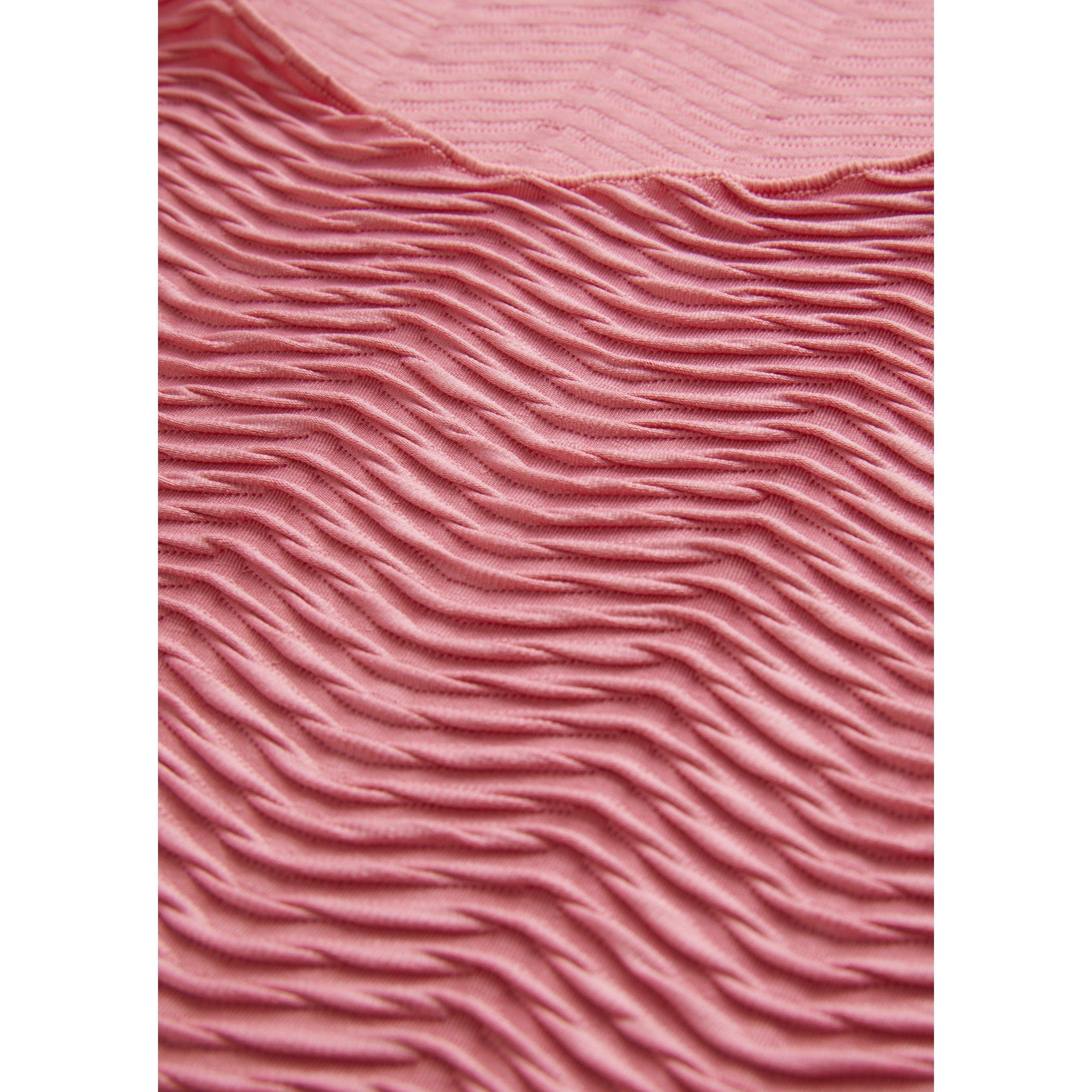 Pink - Emporio Armani - Women's Scoop Neck Short-Sleeve Blouse - 5