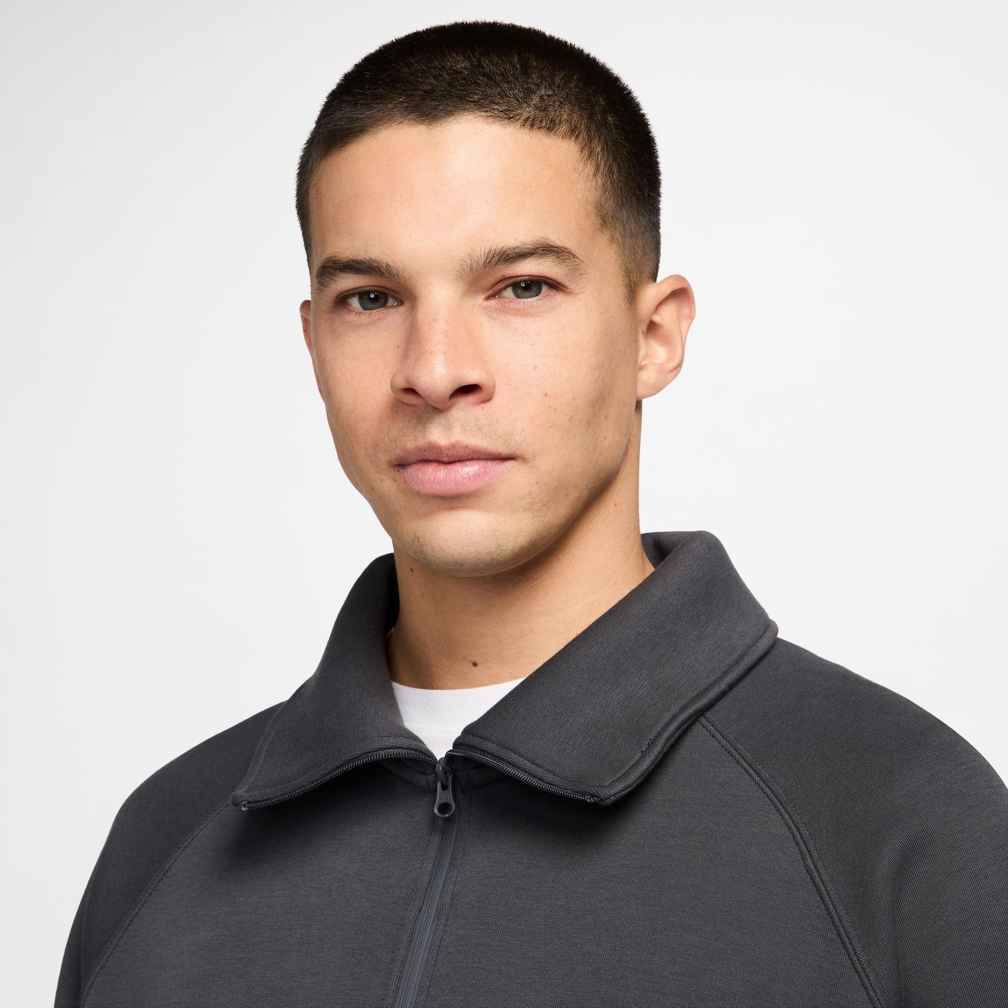 Anthricite - Nike - Tech Quarter Zip Fleece Top - 3