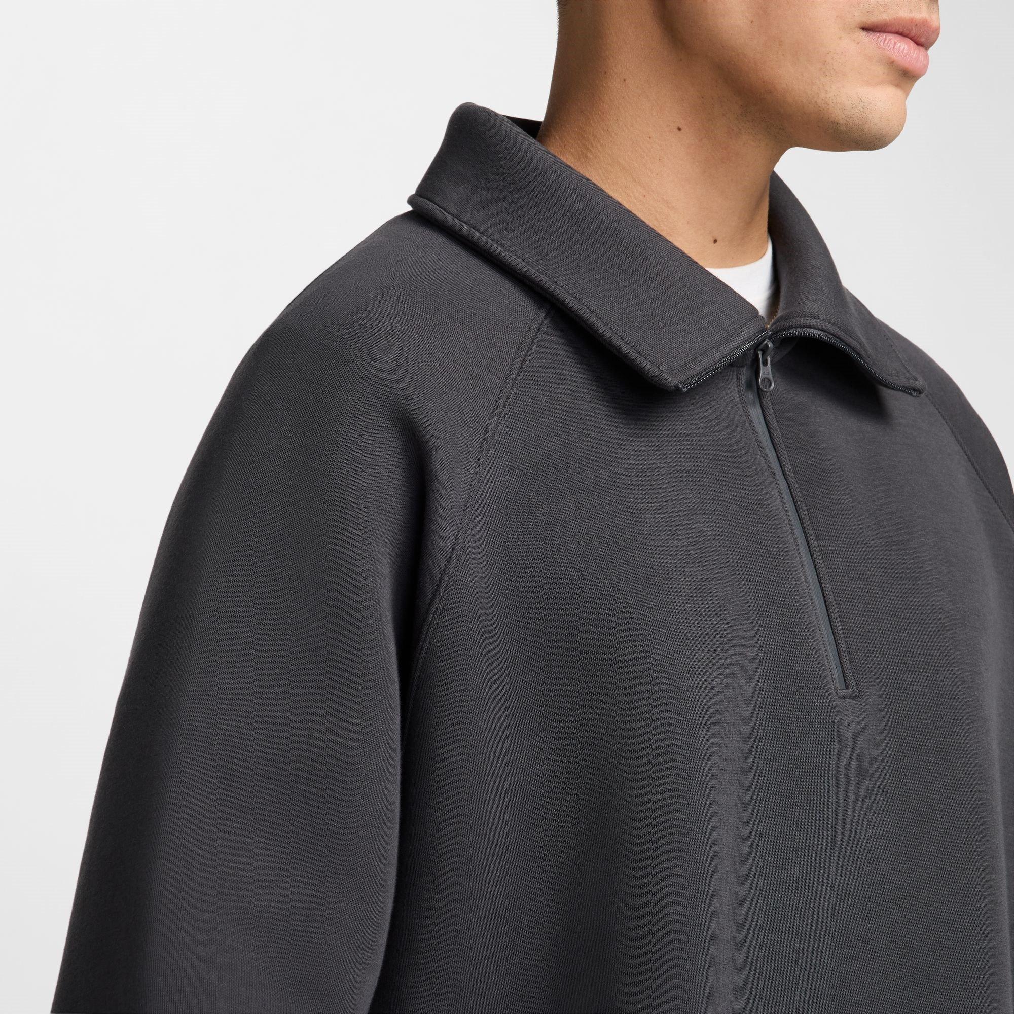 Anthricite - Nike - Tech Quarter Zip Fleece Top - 5
