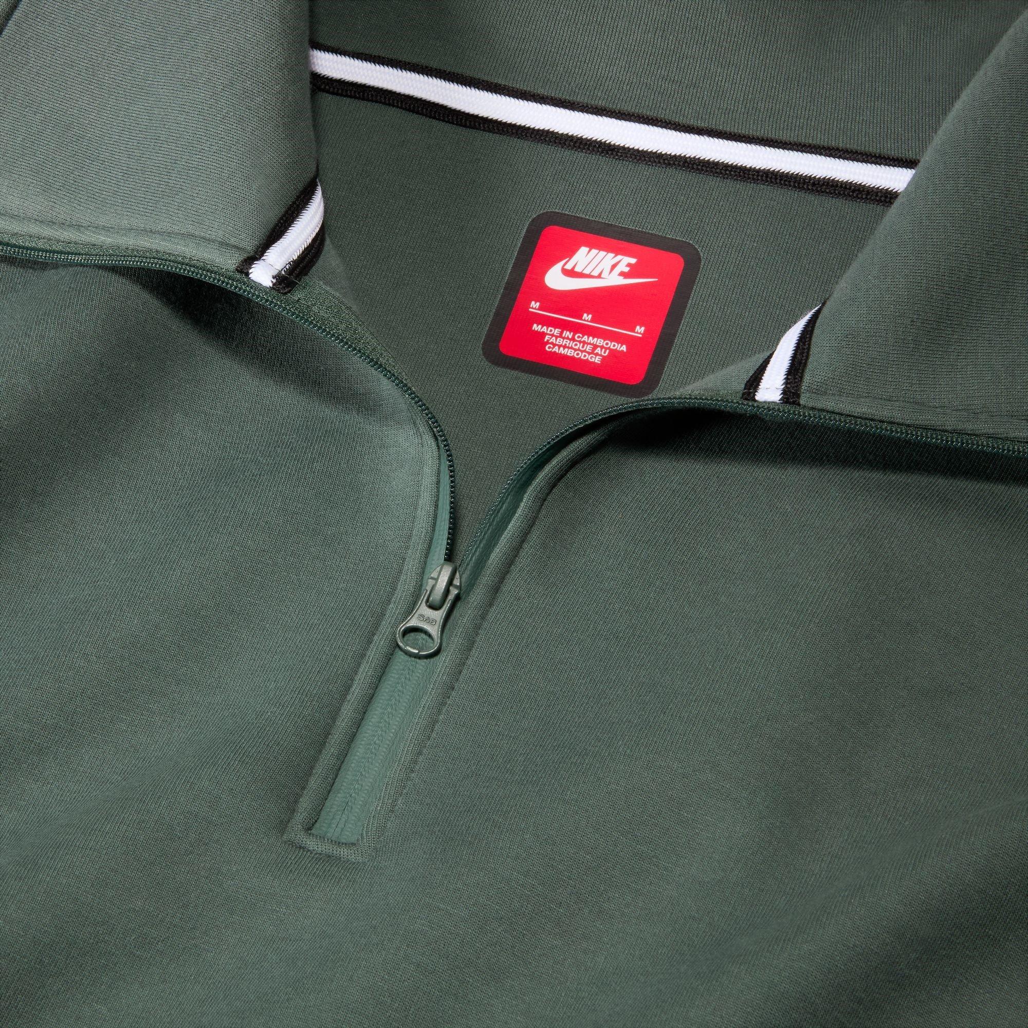 Vintage Green - Nike - Tech Quarter Zip Fleece Top - 5