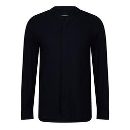 Emporio Armani V Neck Collarless Shirt