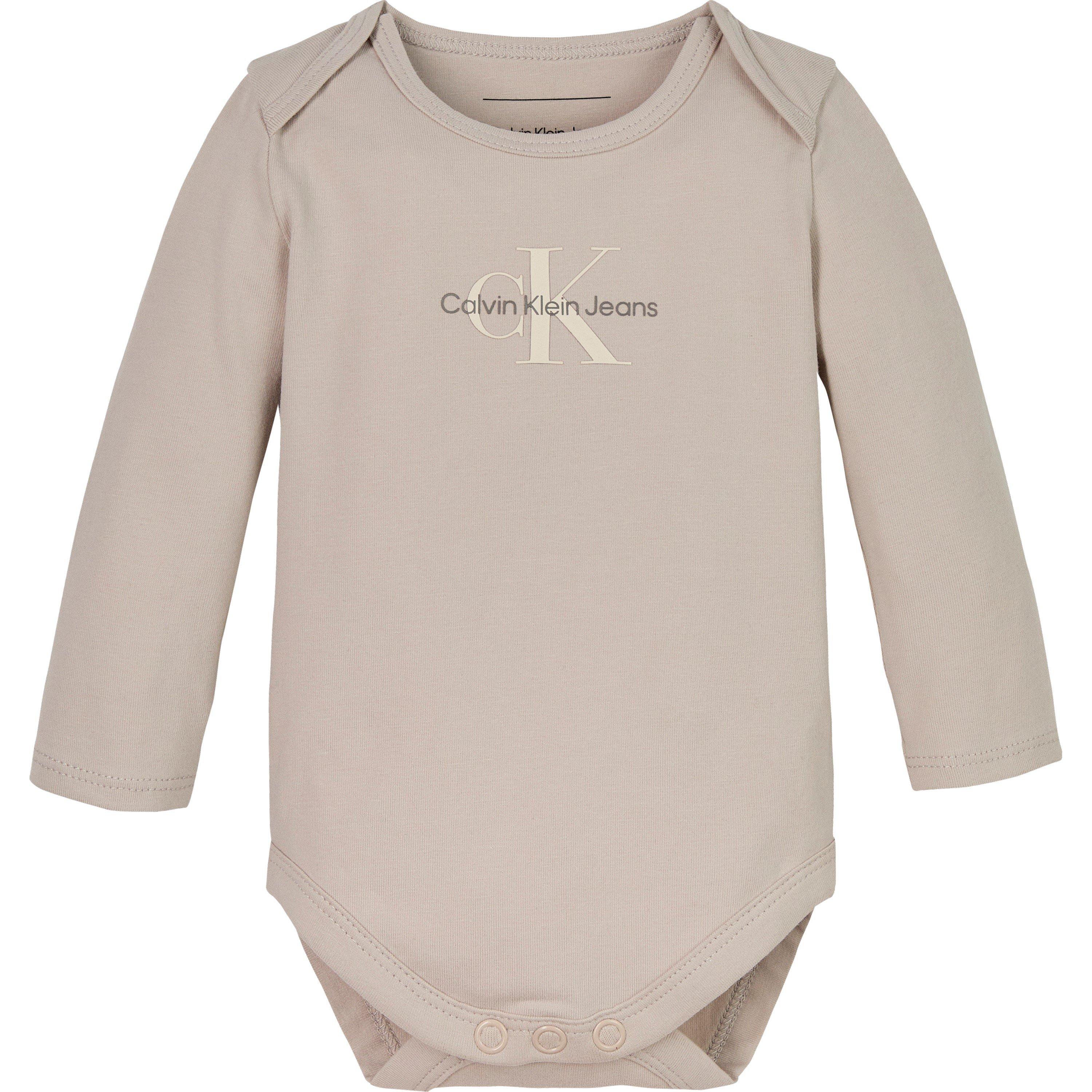 Chateau Gry PA8 - Calvin Klein Jeans - Unisex Kids' Monogram Long-Sleeve Bodysuit - 1