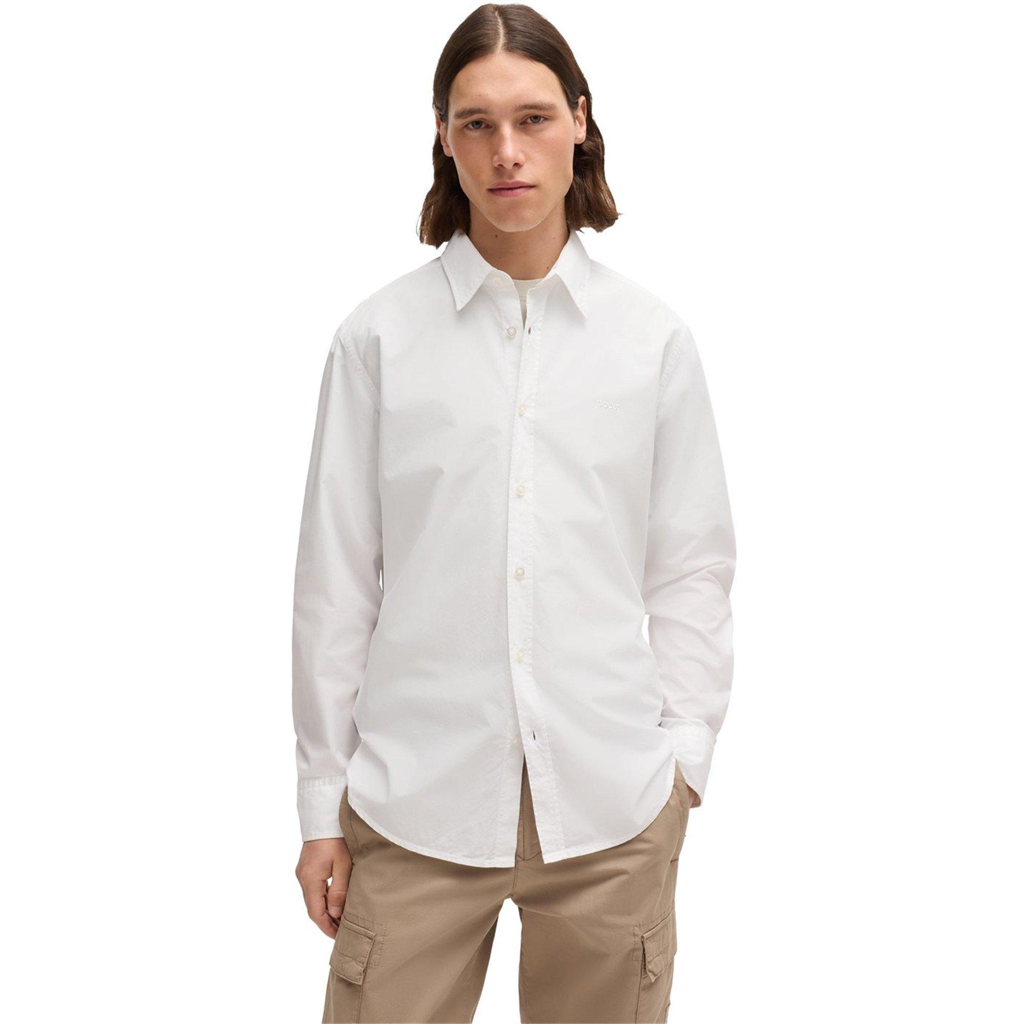 White 100 - Boss - Men's Relegant 6 M Plain Long-Sleeve Shirt - 3