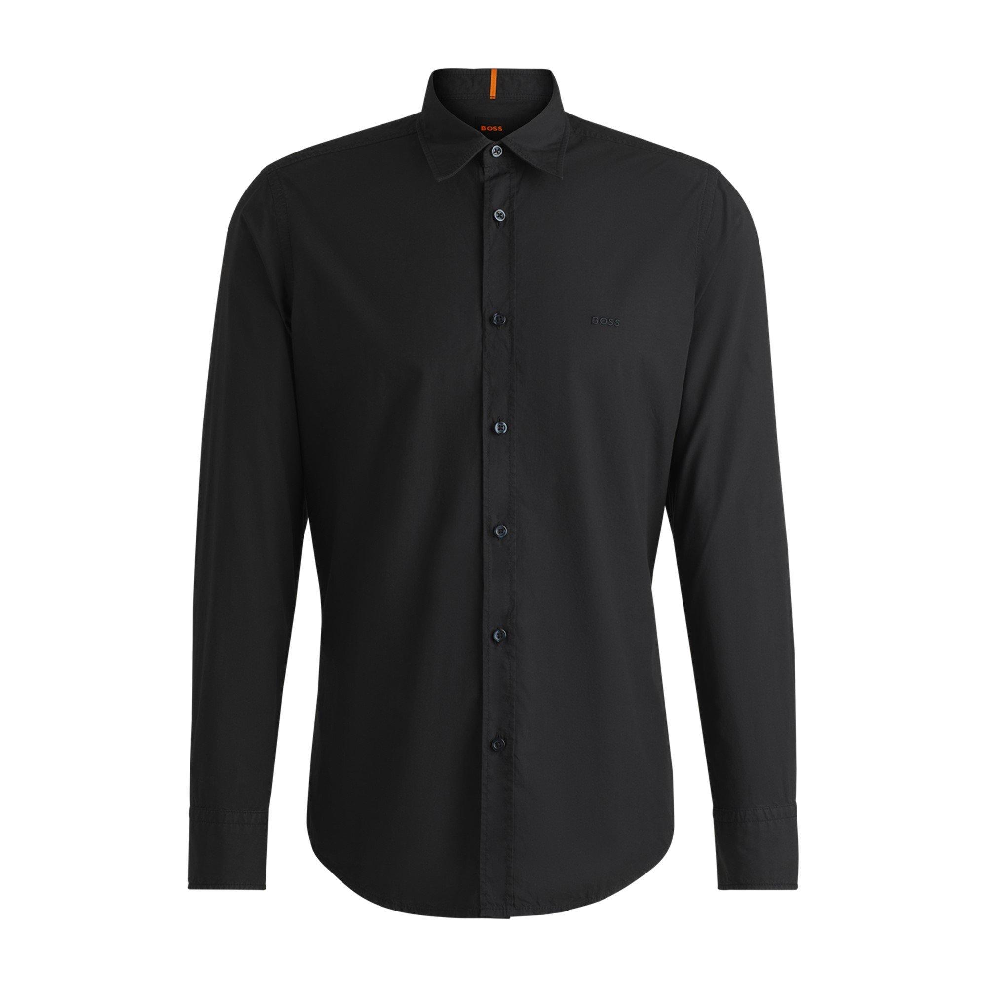 Black 001 - Boss - Men's Relegant 6 M Plain Long-Sleeve Shirt - 8