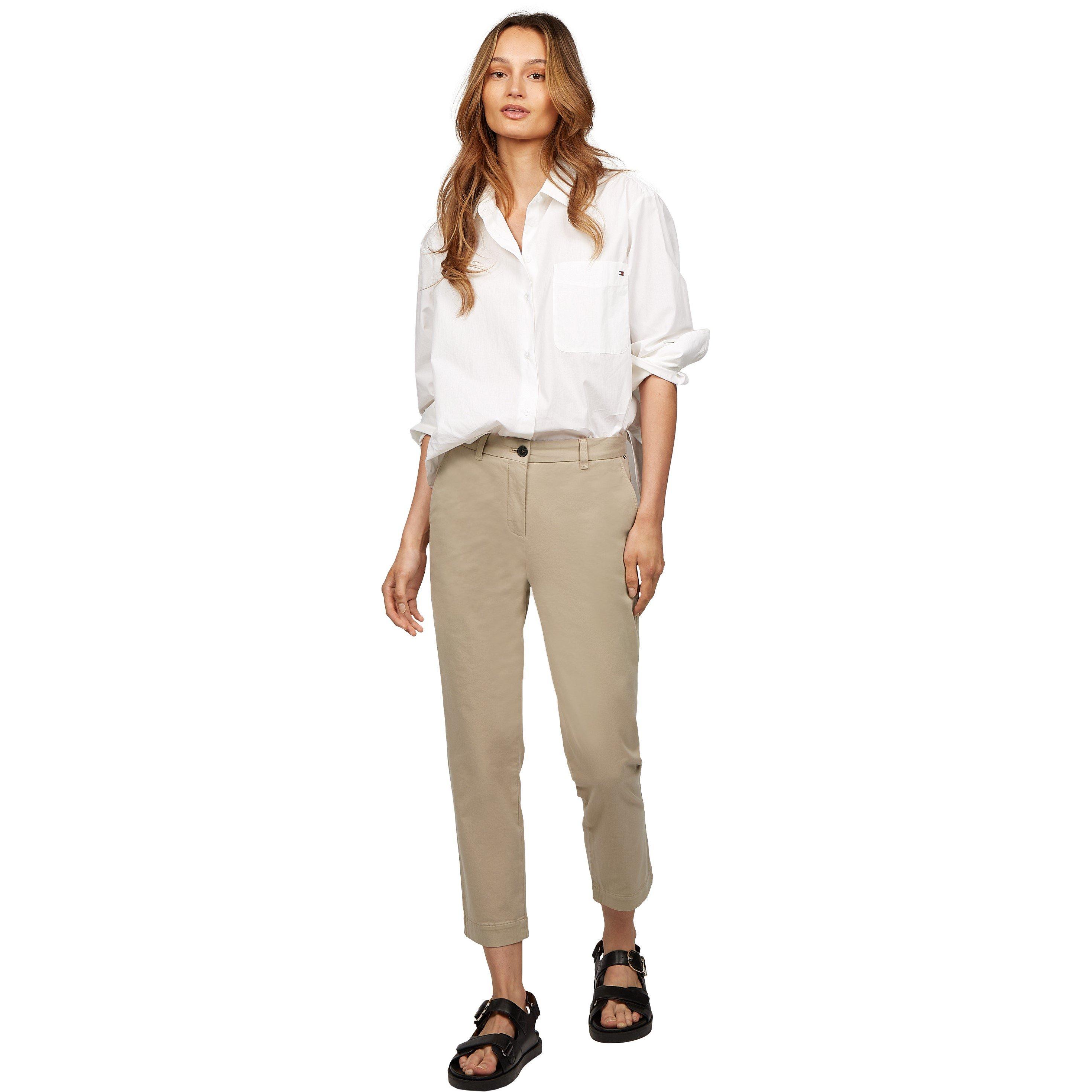 Beige - Tommy Hilfiger - Women's Stretch Slim Chino - 5