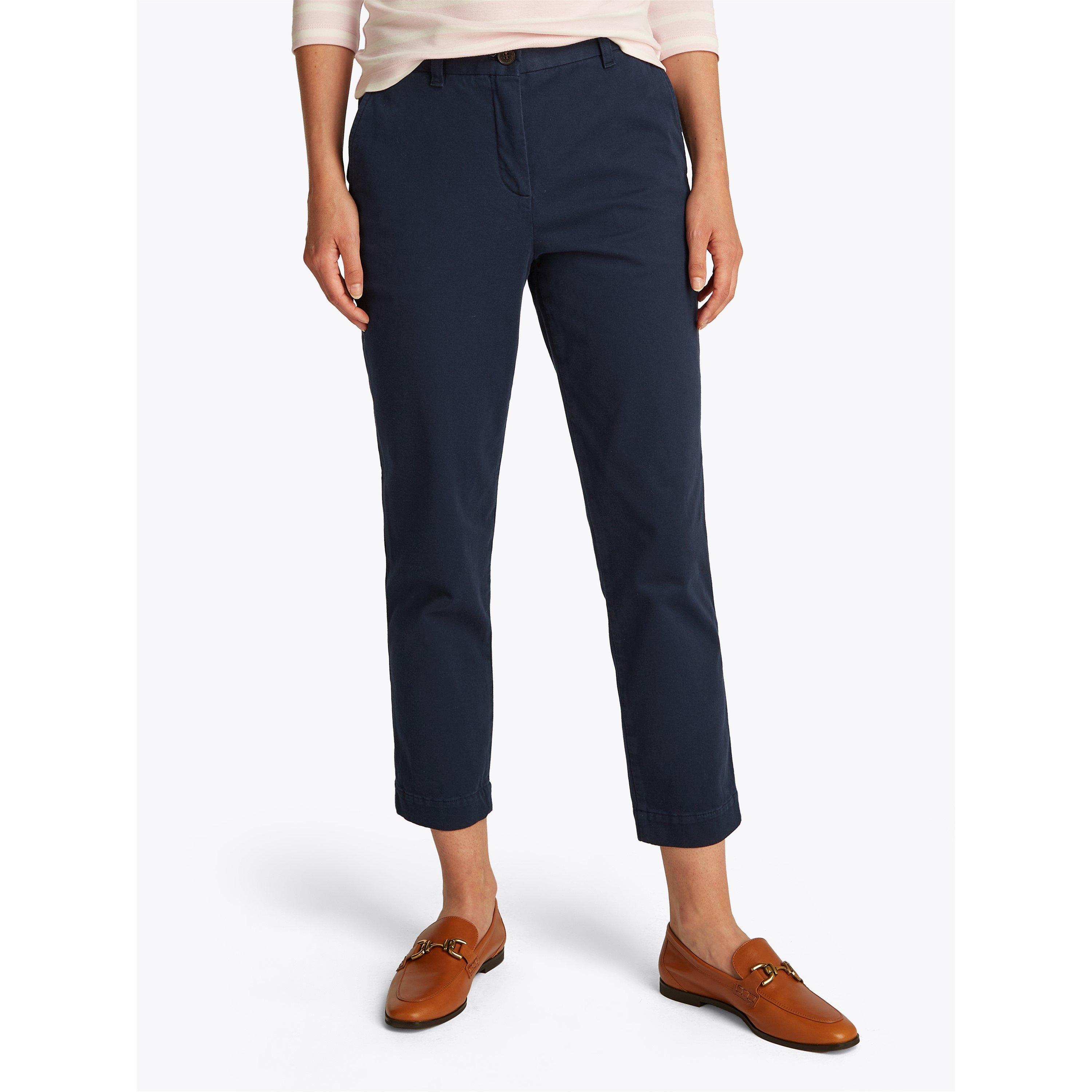 Navy - Tommy Hilfiger - Women's Stretch Slim Chino - 3