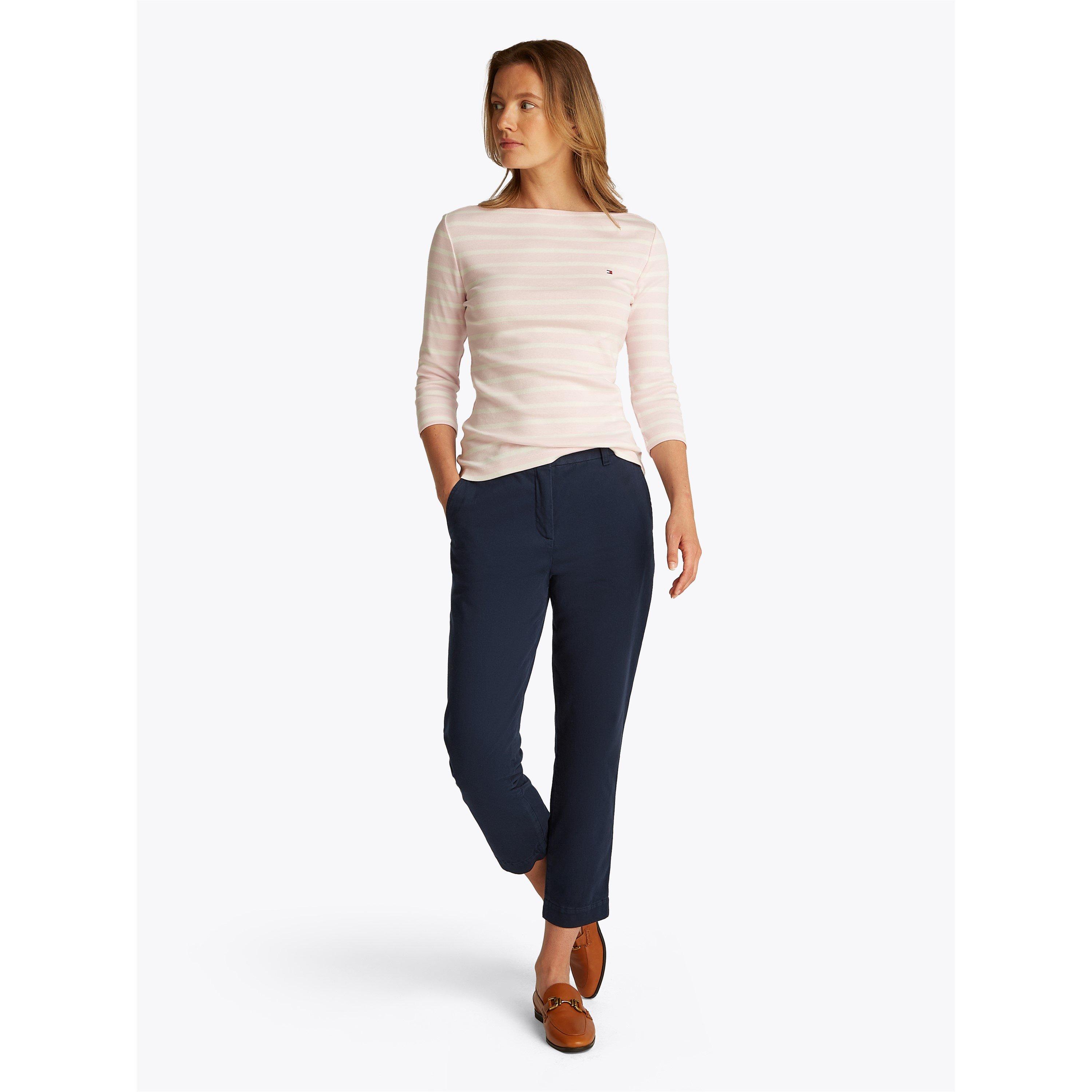 Navy - Tommy Hilfiger - Women's Stretch Slim Chino - 5