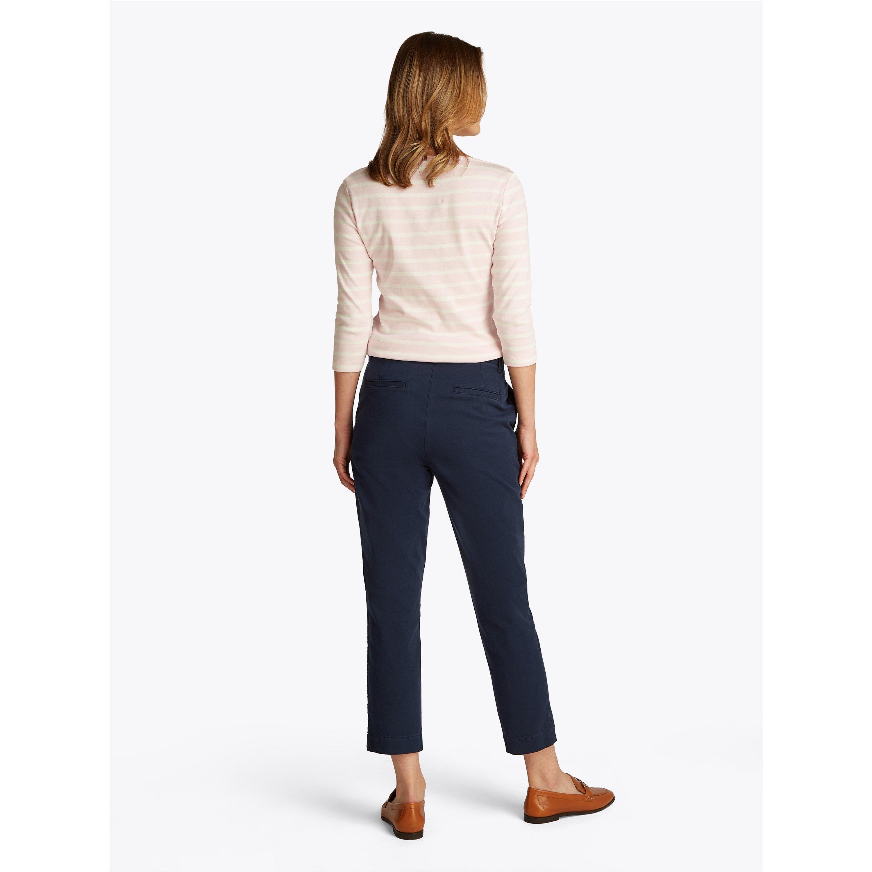 Navy - Tommy Hilfiger - Women's Stretch Slim Chino - 6