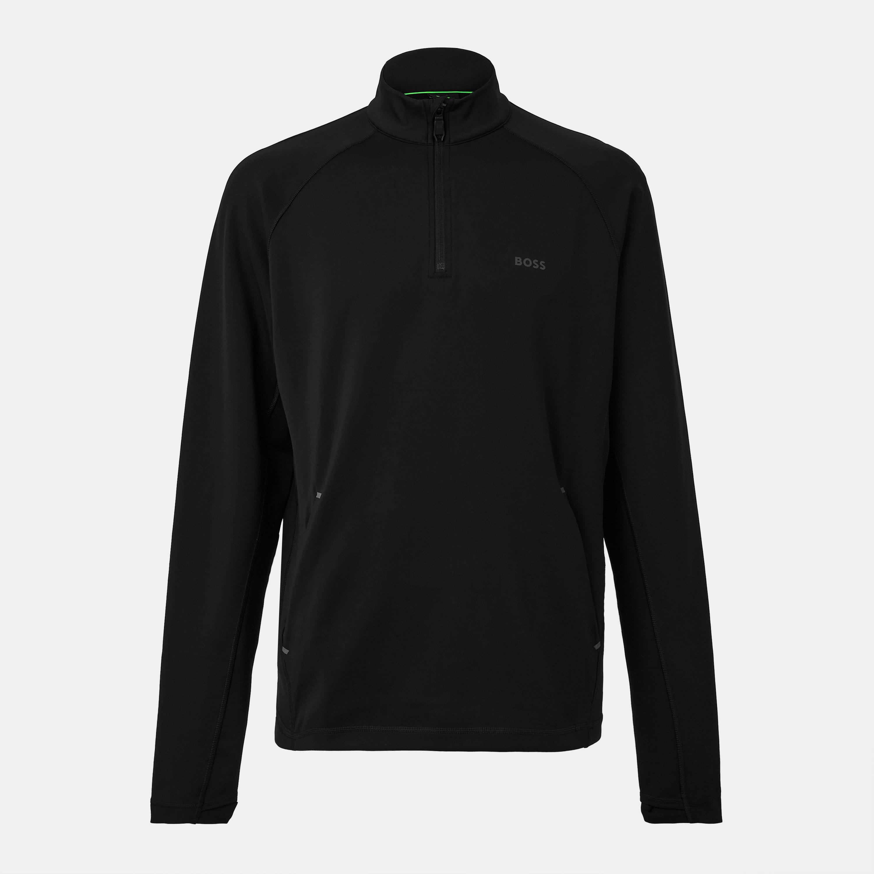 Black - Boss - Men's HBG Quarter-Zip Fleece - 1