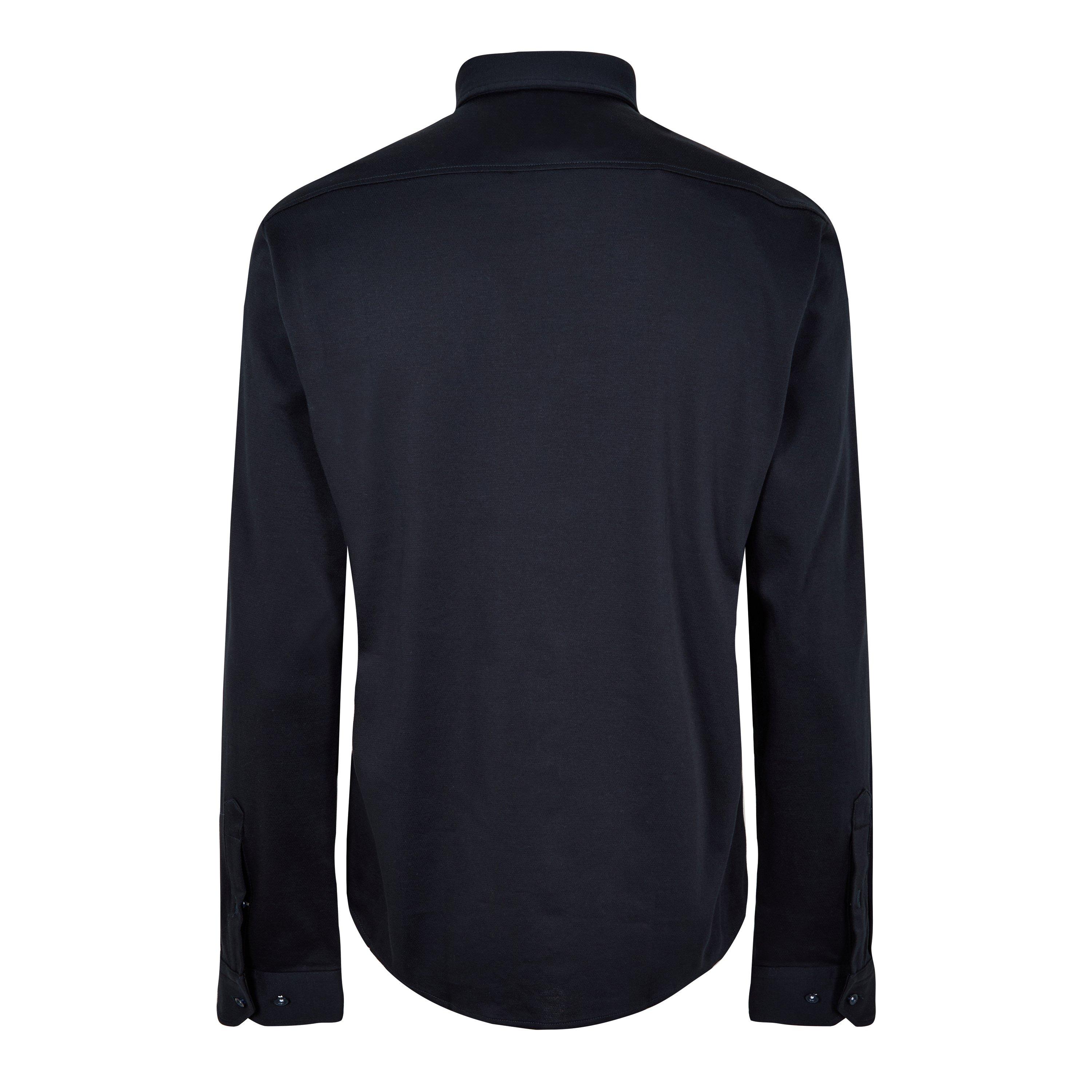 Dark Blue 402 - Boss - Men's HBG BMOTIONL Plain Long-Sleeve Shirt - 2