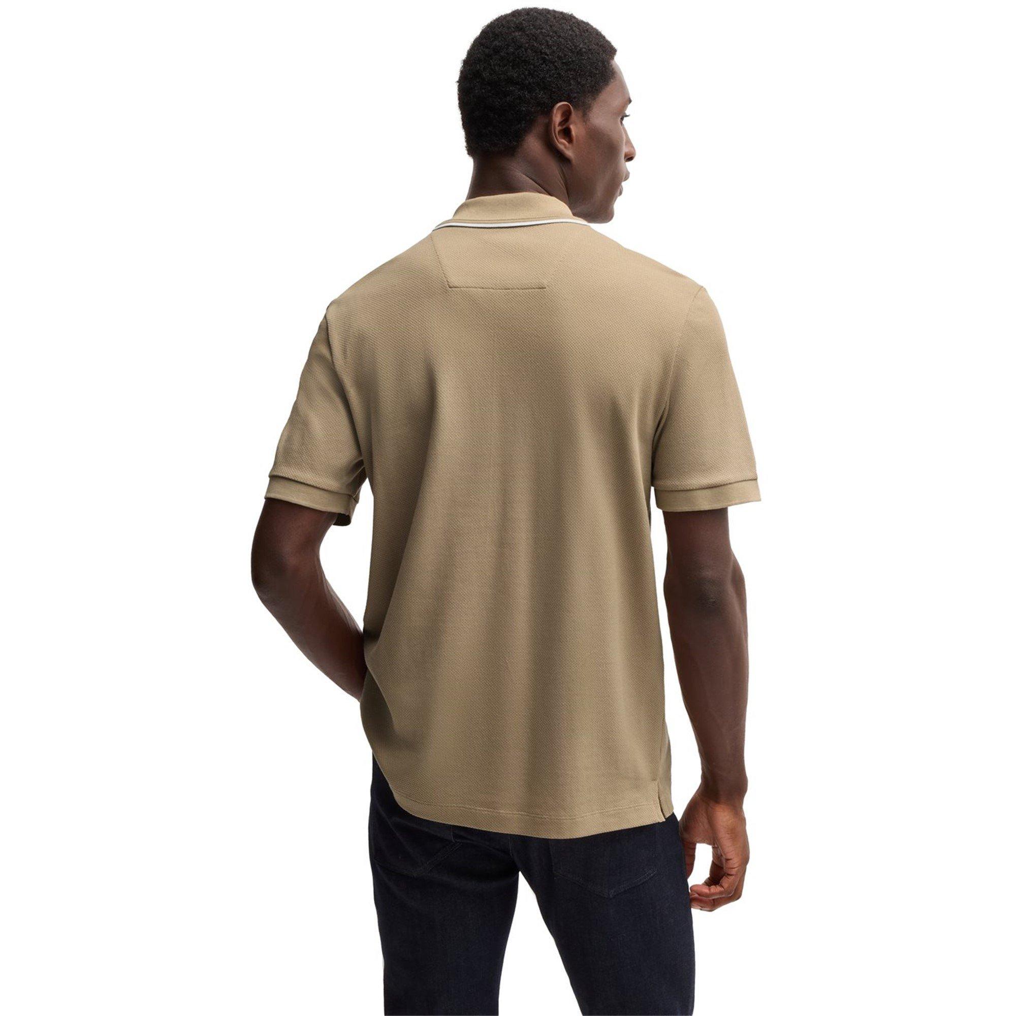 Light Beige 275 - Boss - Men's HParas TypeShort-Sleeve Polo - 3