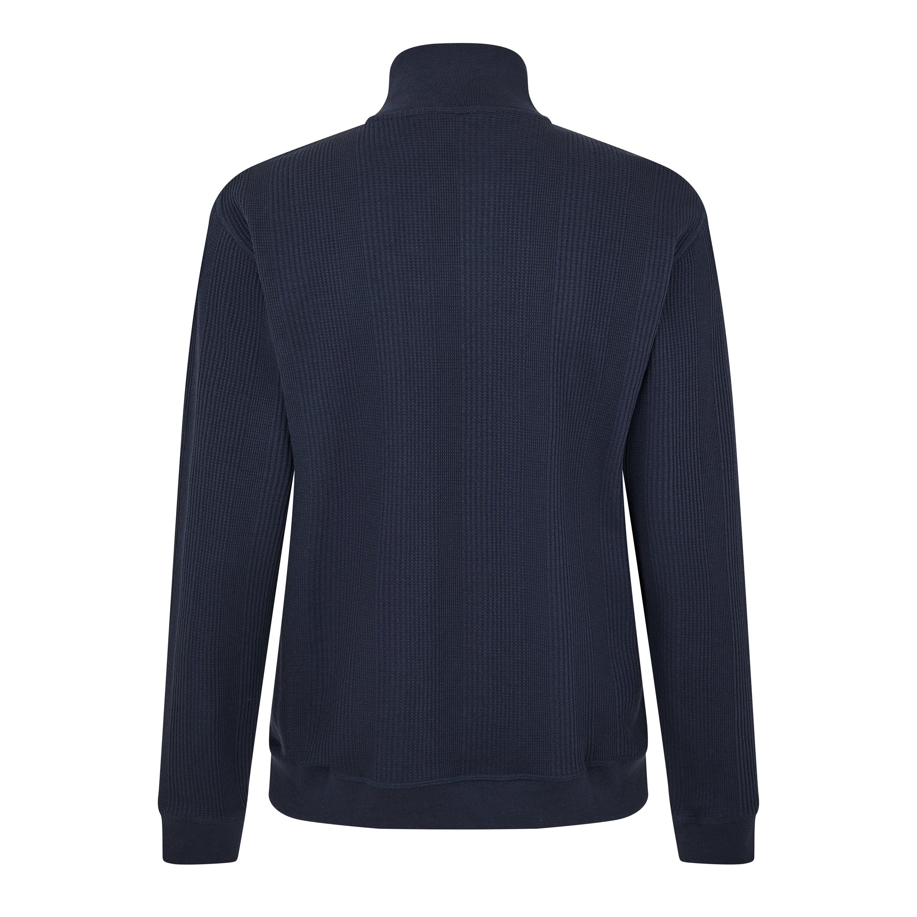 Dark Blue 403 - Boss - Men's Structure quarter Zip Fleece Top - 2