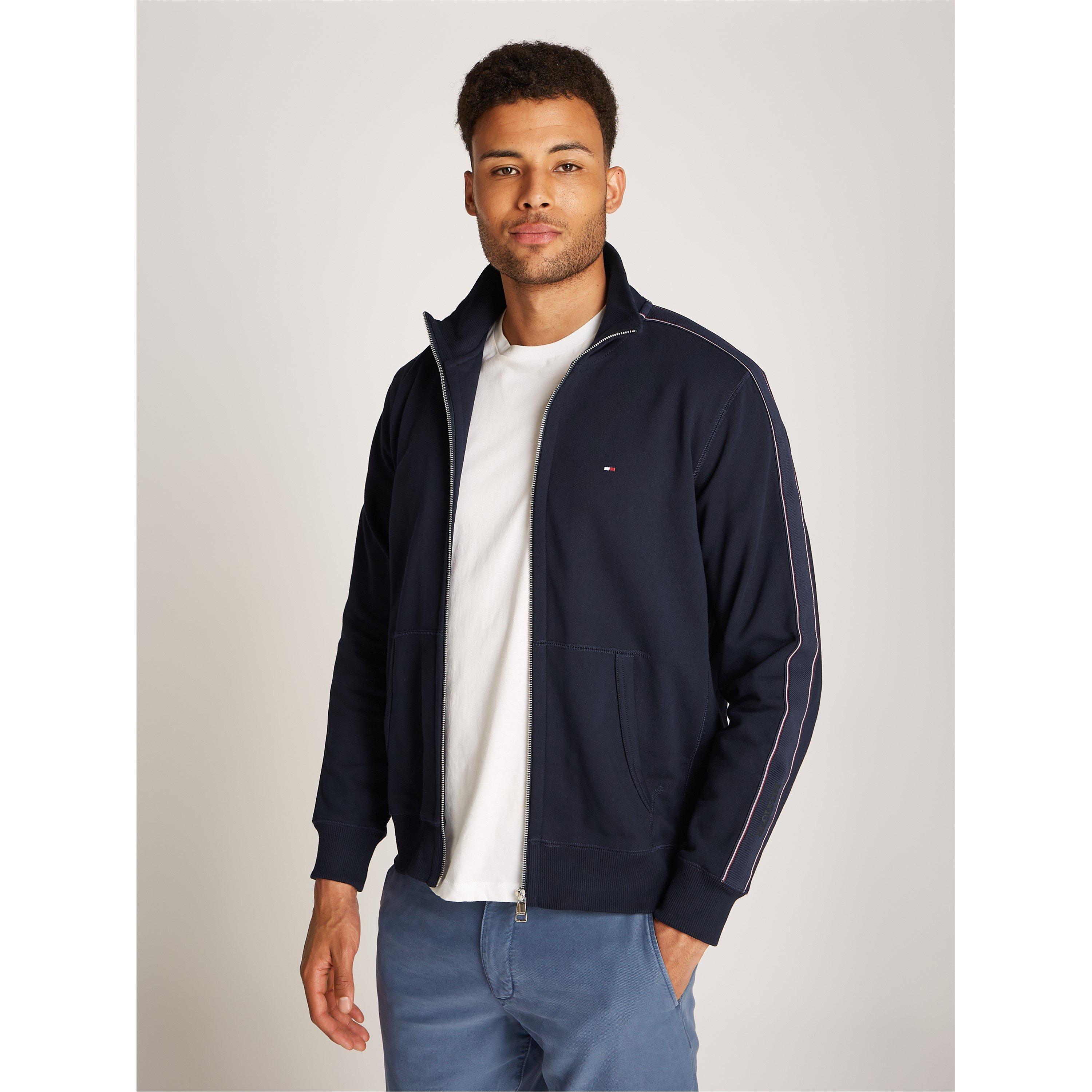 Desert Sky DW5 - Tommy Hilfiger - Men's Global Stripe Stand Collar Full-Zip Fleece - 3