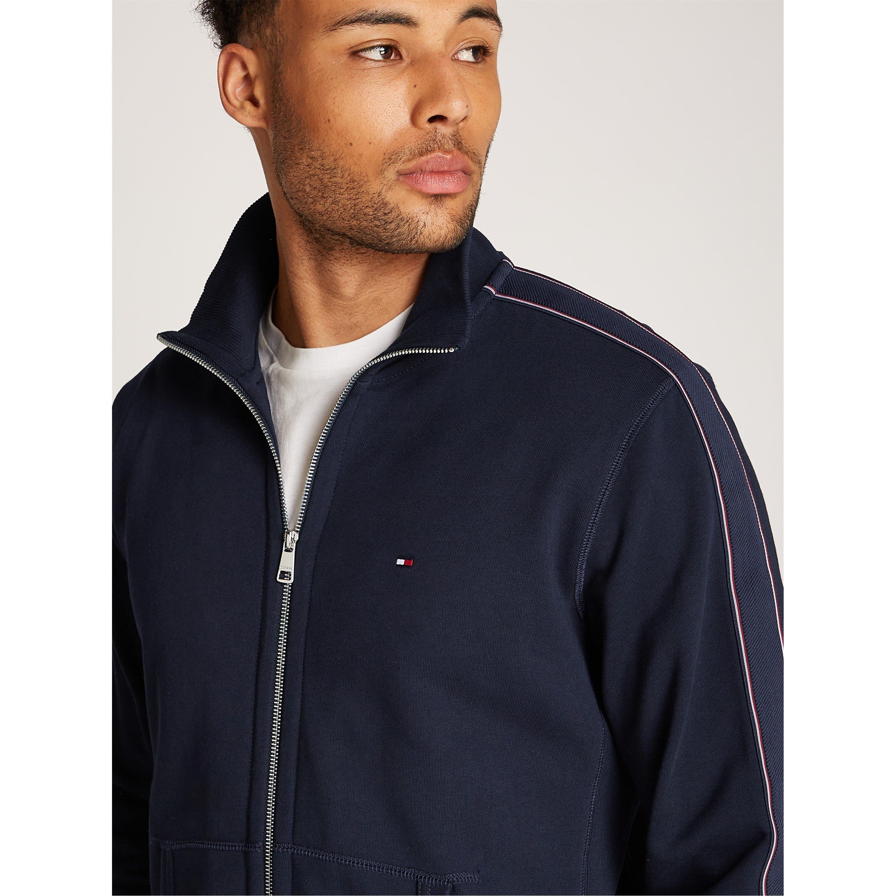 Desert Sky DW5 - Tommy Hilfiger - Men's Global Stripe Stand Collar Full-Zip Fleece - 5