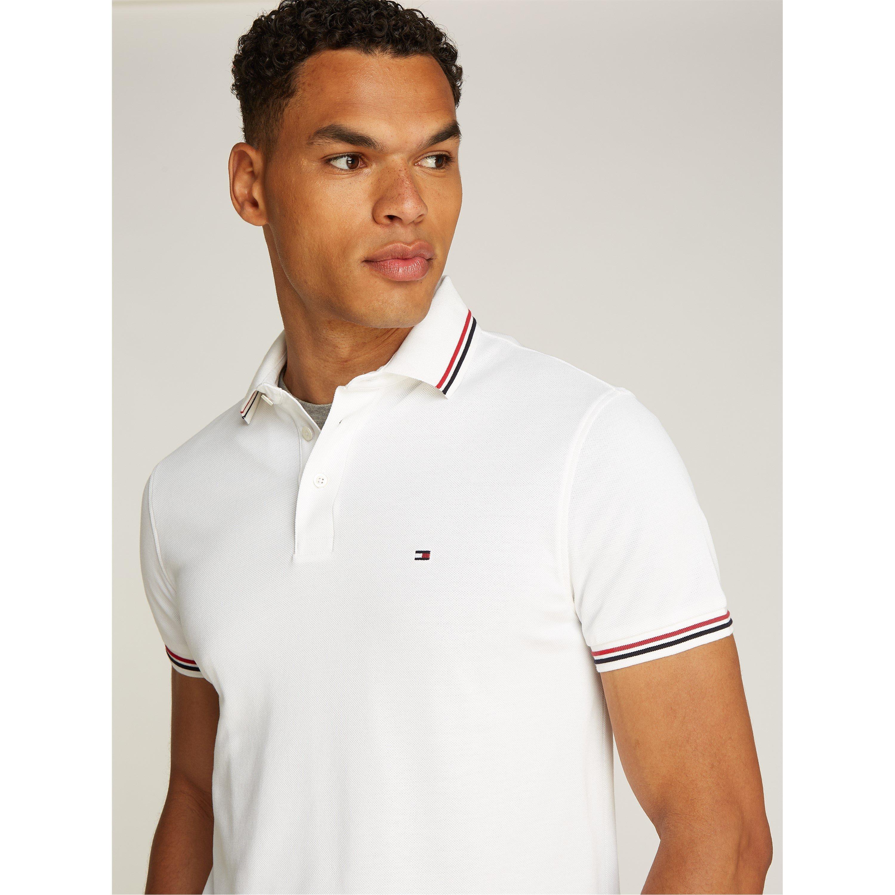 White YBR - Tommy Hilfiger - TIPPED SLIM FIT POLO - 5