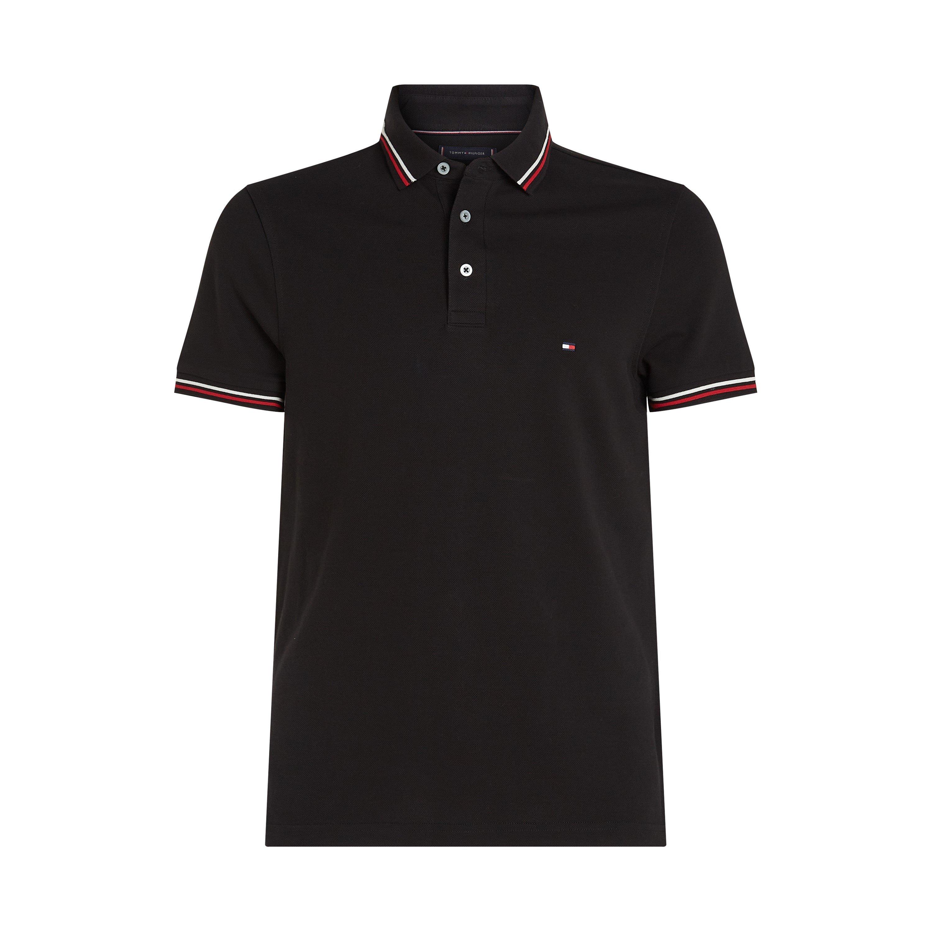 Tommy Hilfiger TIPPED SLIM FIT POLO - Black BDS - Size 2XL