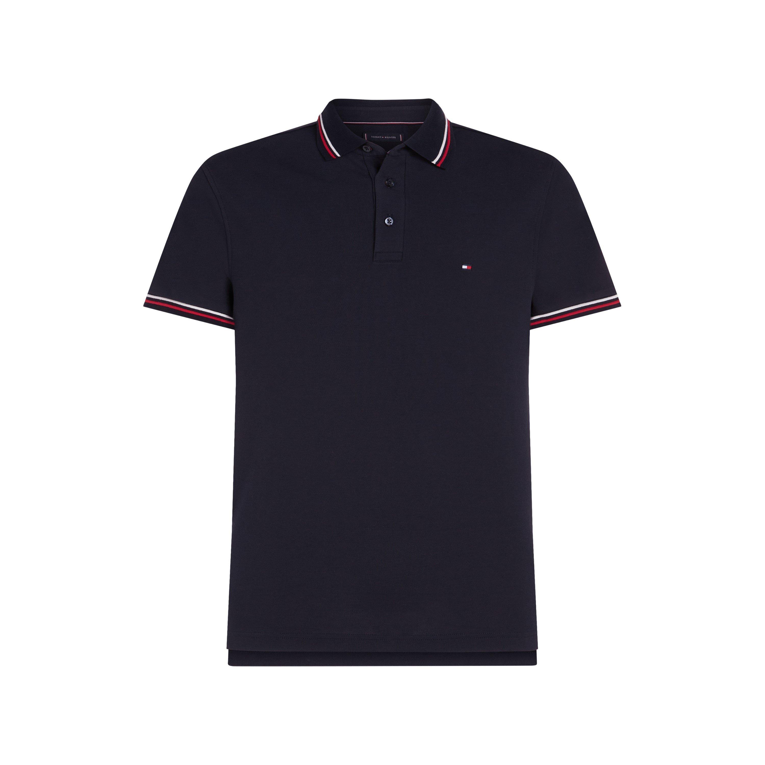 Tommy Hilfiger TIPPED SLIM FIT POLO - Desert Sky DW5 - XL
