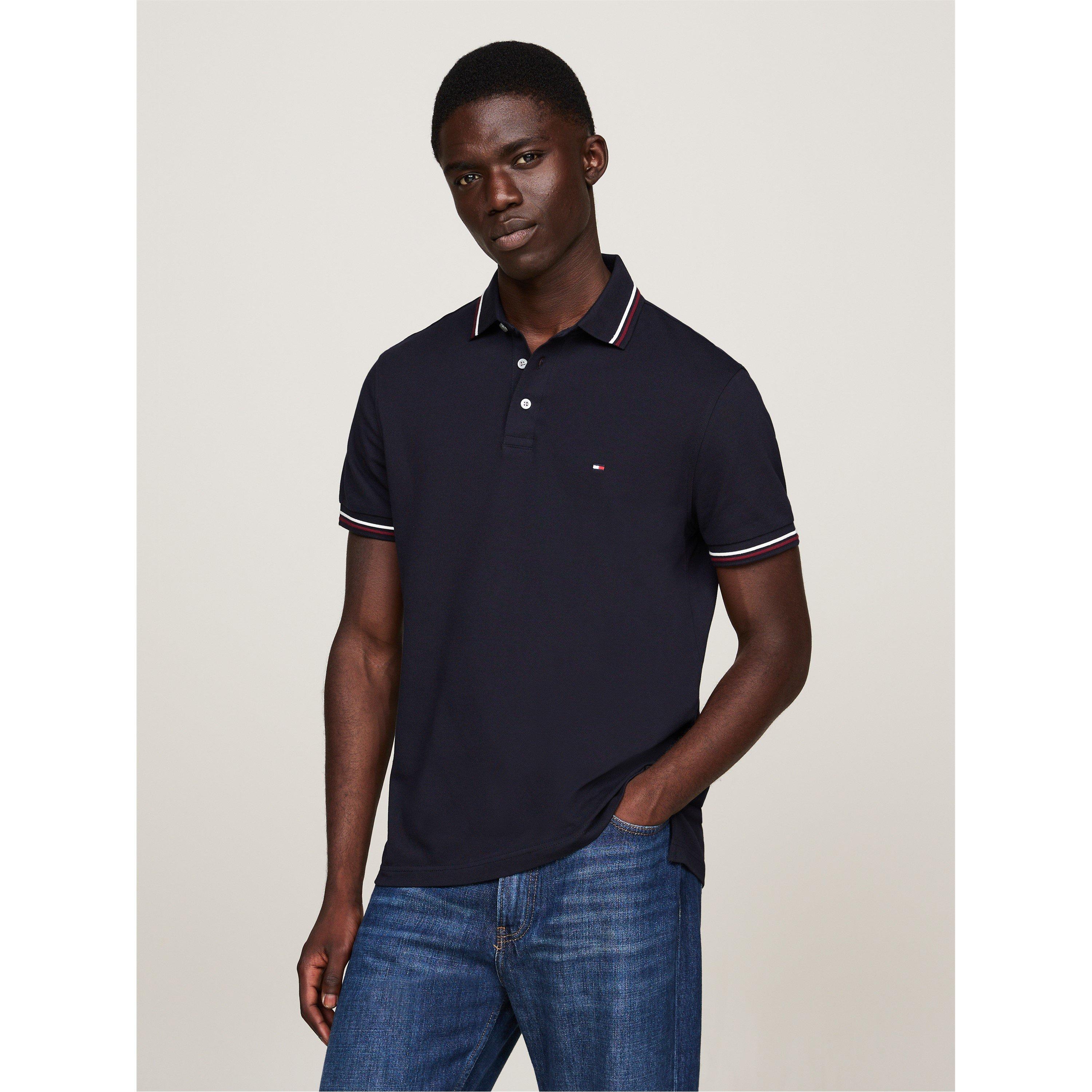 Desert Sky DW5 - Tommy Hilfiger - TIPPED SLIM FIT POLO - 3