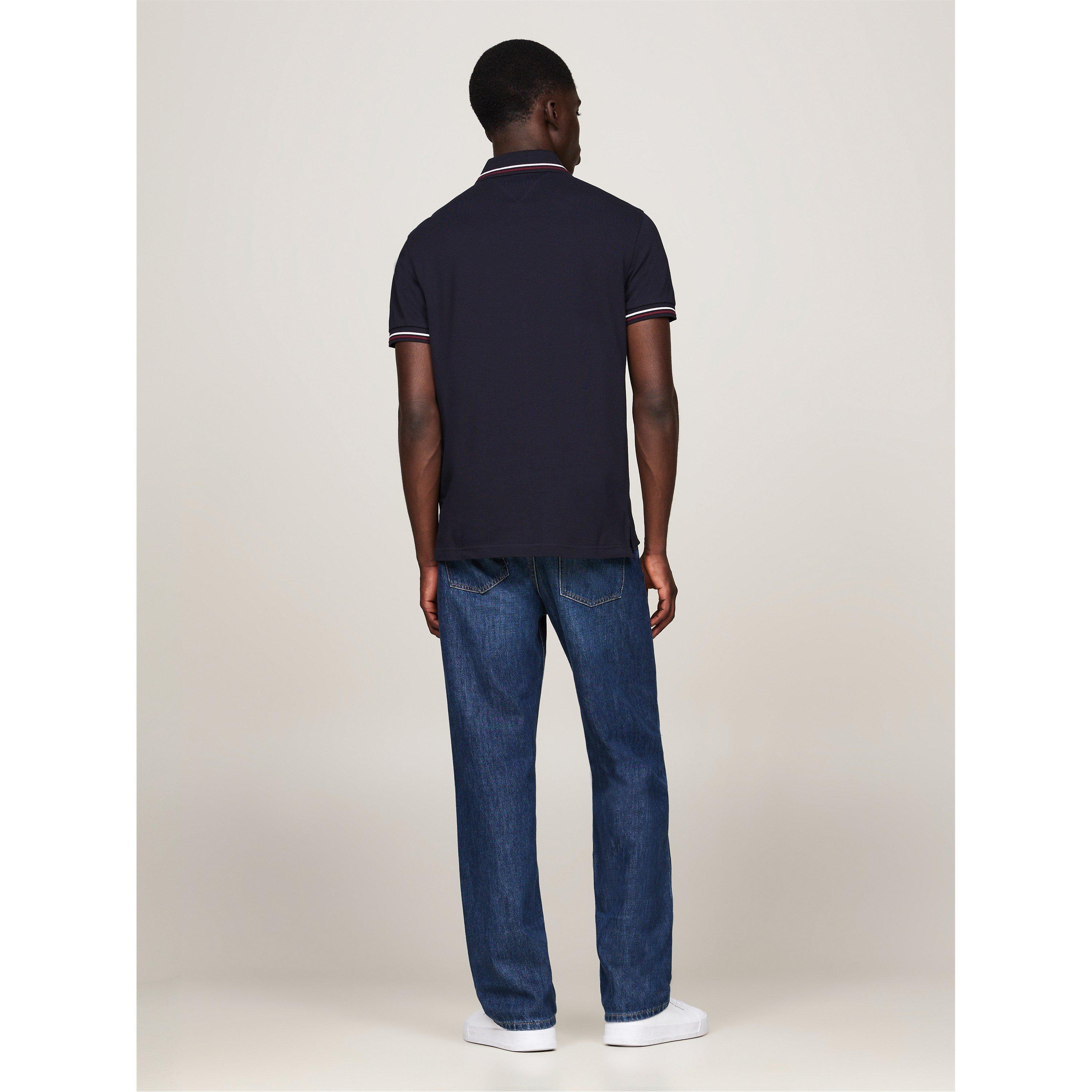 Desert Sky DW5 - Tommy Hilfiger - TIPPED SLIM FIT POLO - 4