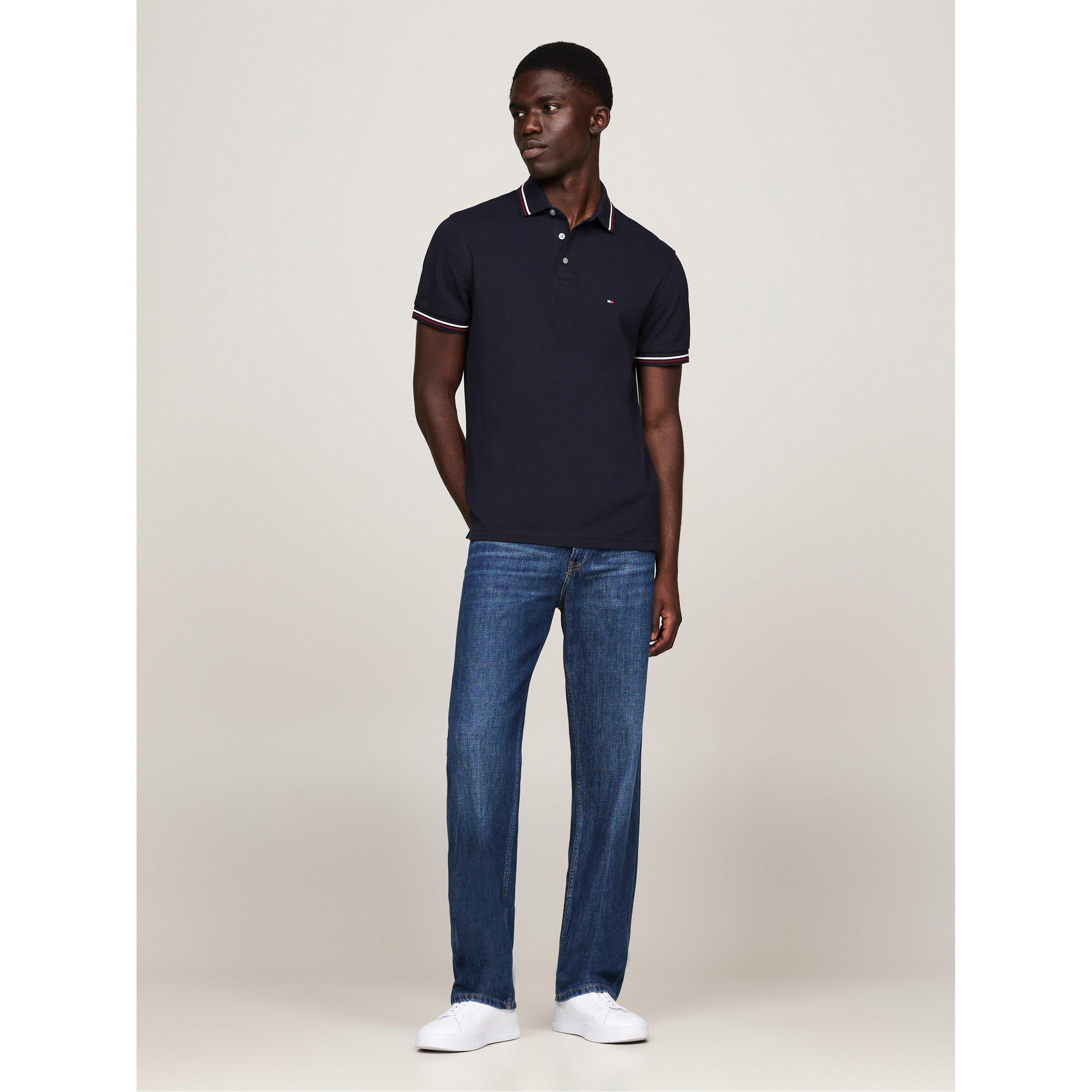 Desert Sky DW5 - Tommy Hilfiger - TIPPED SLIM FIT POLO - 7