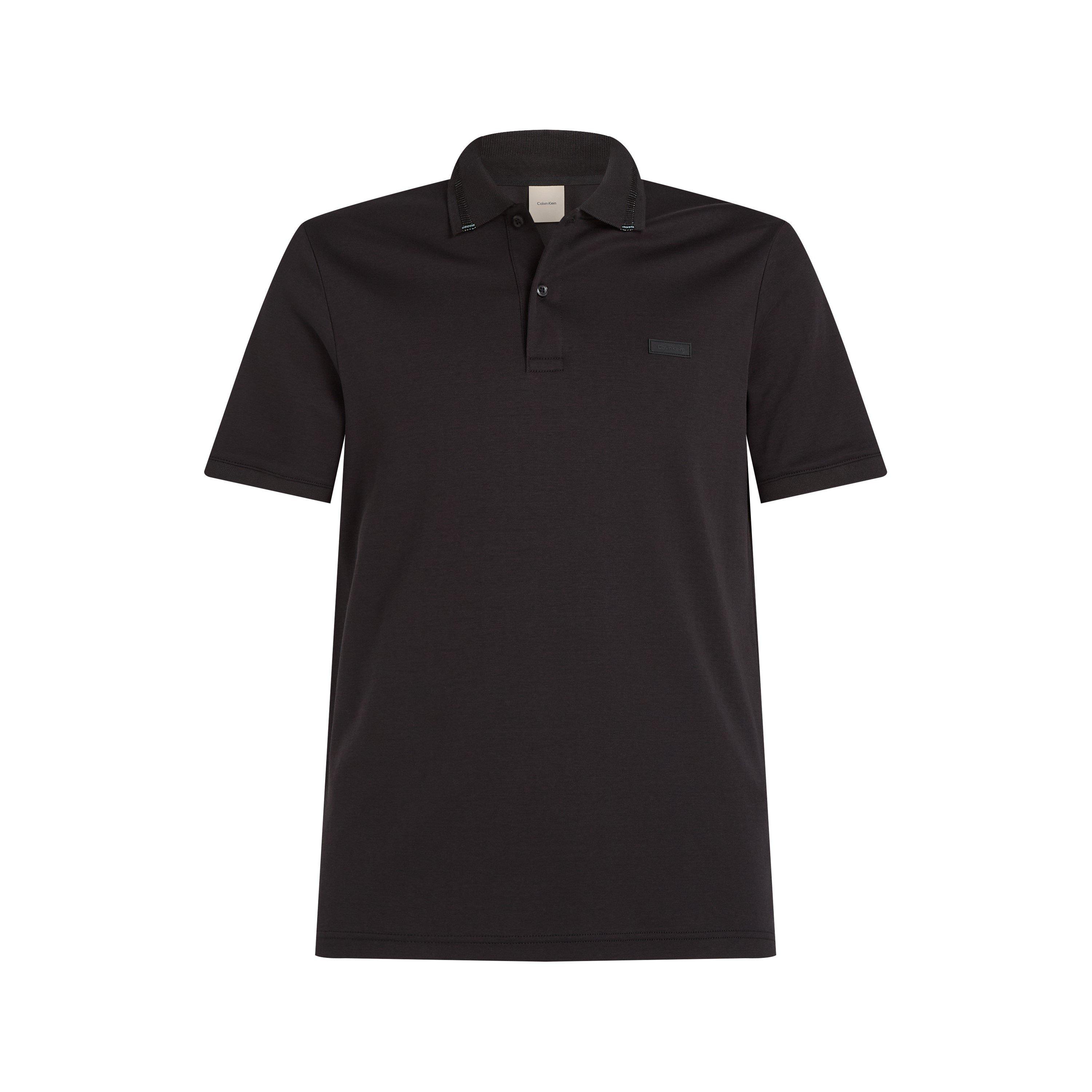 Calvin Klein Men's Liquid Touch Textured Collar Short-Sleeve Polo Shirt