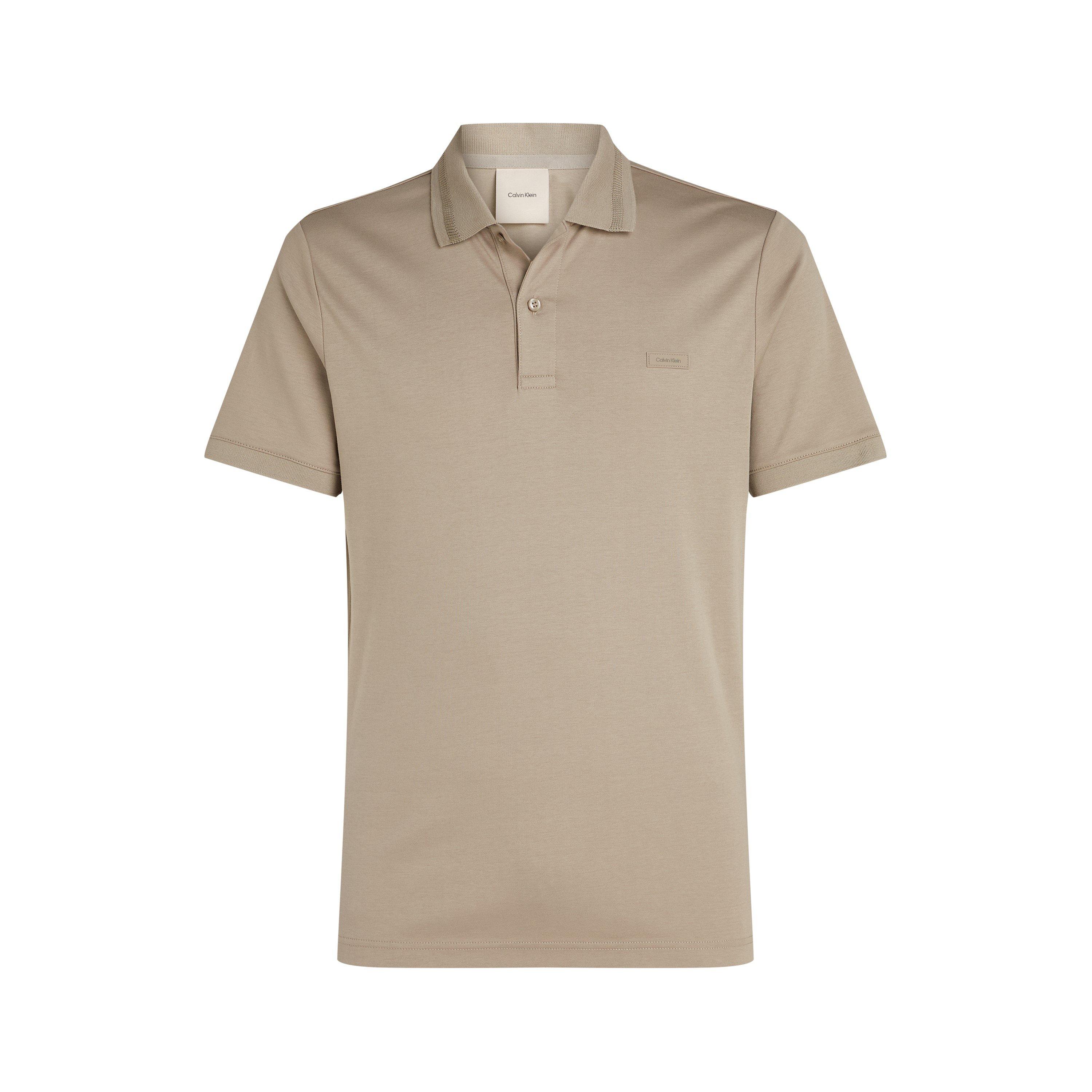 Calvin Klein Men's Liquid Touch Textured Collar Short-Sleeve Polo Shirt
