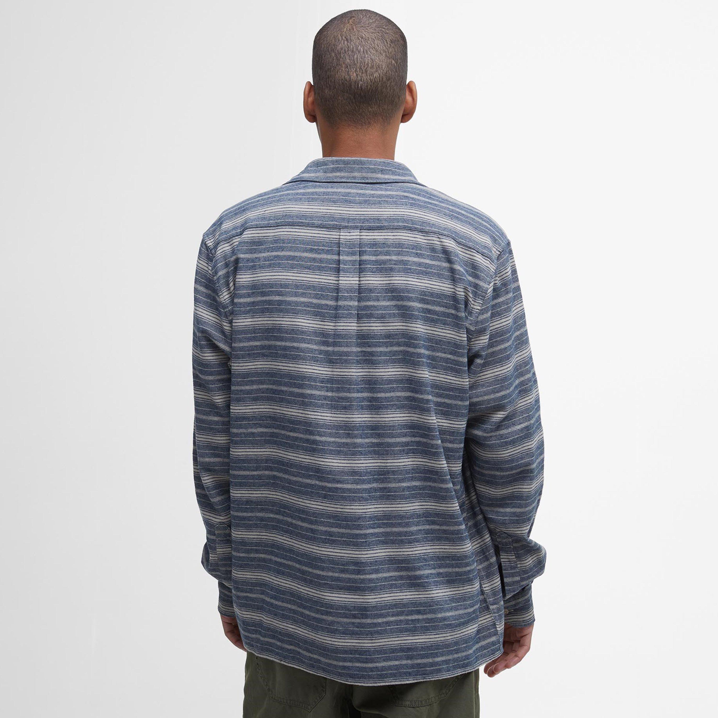 Navy - Barbour - Hesledon Relaxed Long-Sleeved Shirt - 3